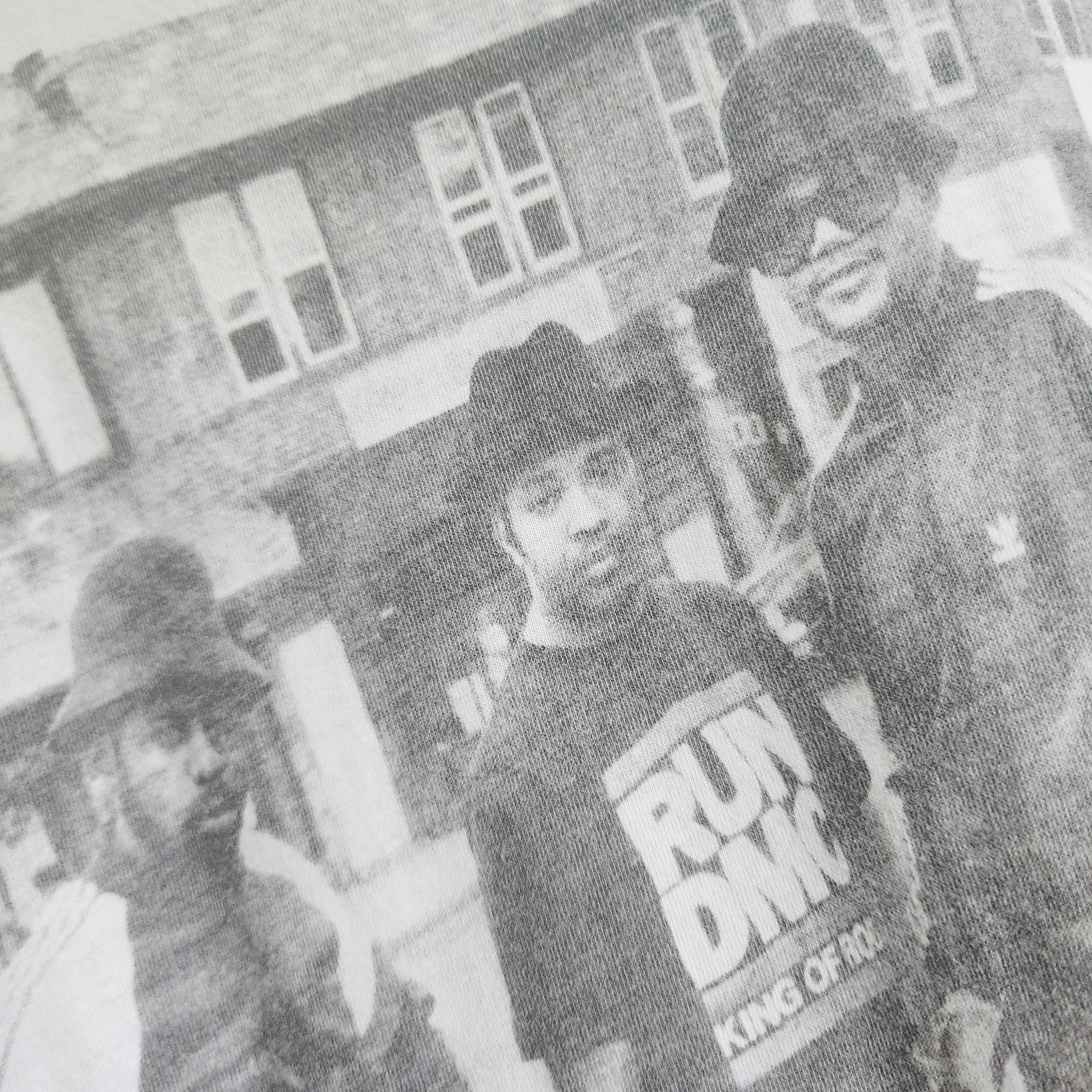 RUN DMC × Rap Tees Run DMC Raising Hell Big Printed White TShirt Size US M / EU 48-50 / 2 - 13 Thumbnail