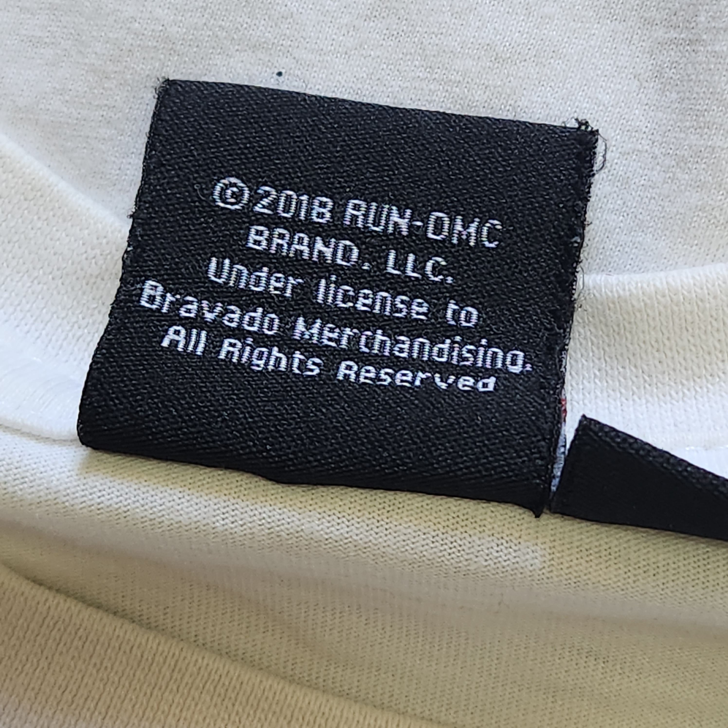 RUN DMC × Rap Tees Run DMC Raising Hell Big Printed White TShirt Size US M / EU 48-50 / 2 - 10 Thumbnail