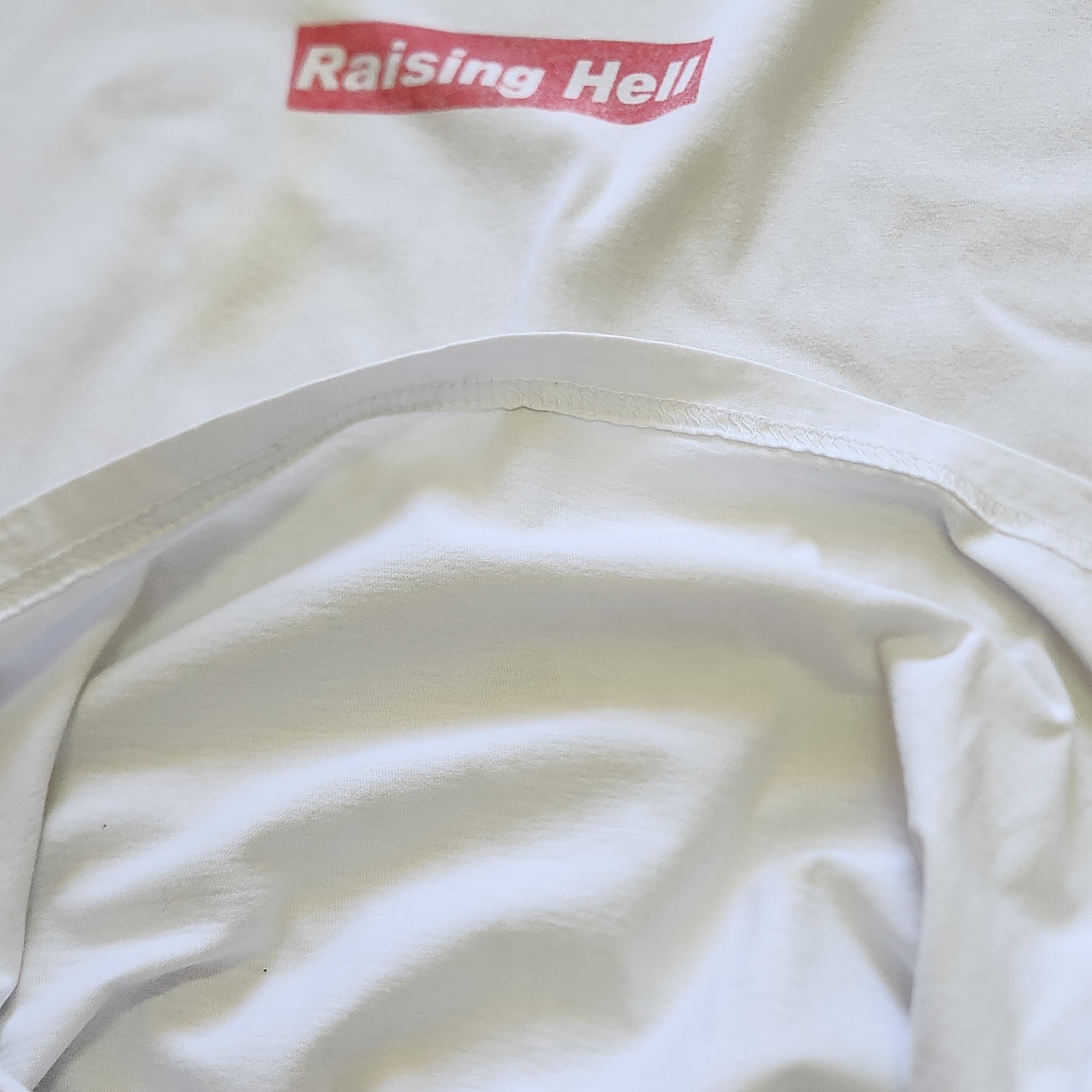 RUN DMC × Rap Tees Run DMC Raising Hell Big Printed White TShirt Size US M / EU 48-50 / 2 - 7 Thumbnail