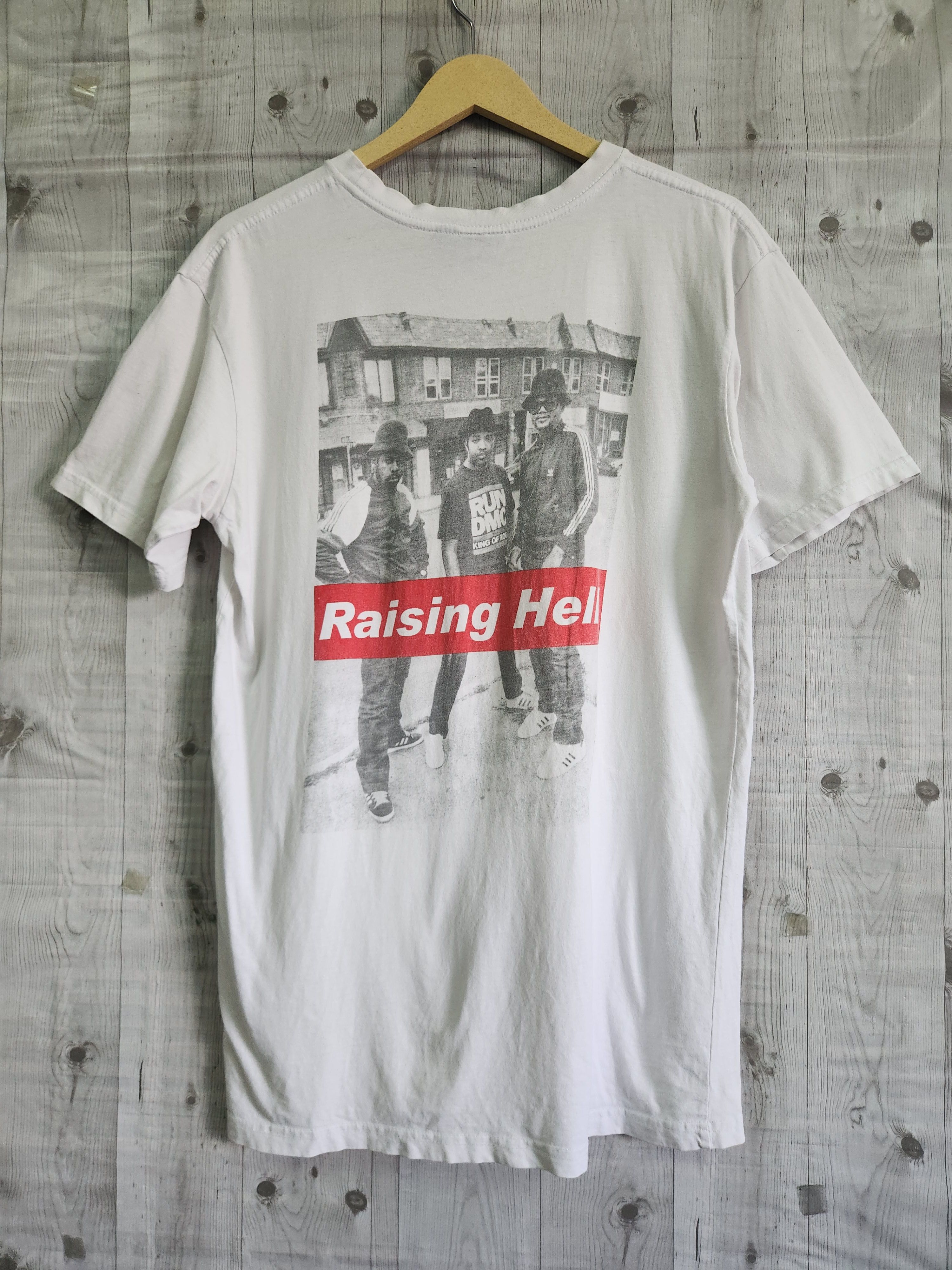 Run DMC Raising Hell Big Printed White TShirt