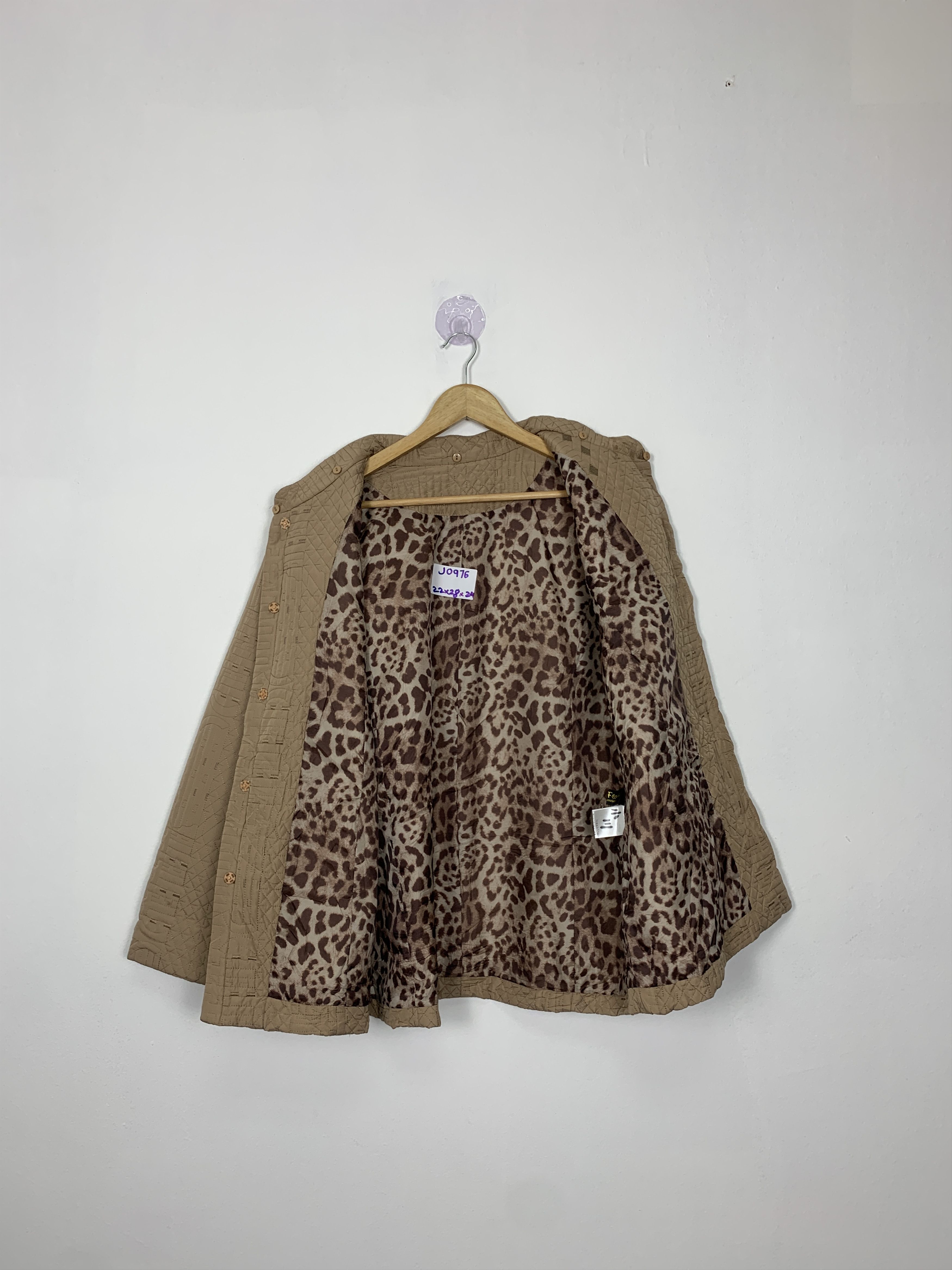 Japanese Brand × Vintage Vintage JAPANESE BRAND Quilted Leopard Pattern Lining Jacket Size S / US 4 / IT 40 - 8 Thumbnail