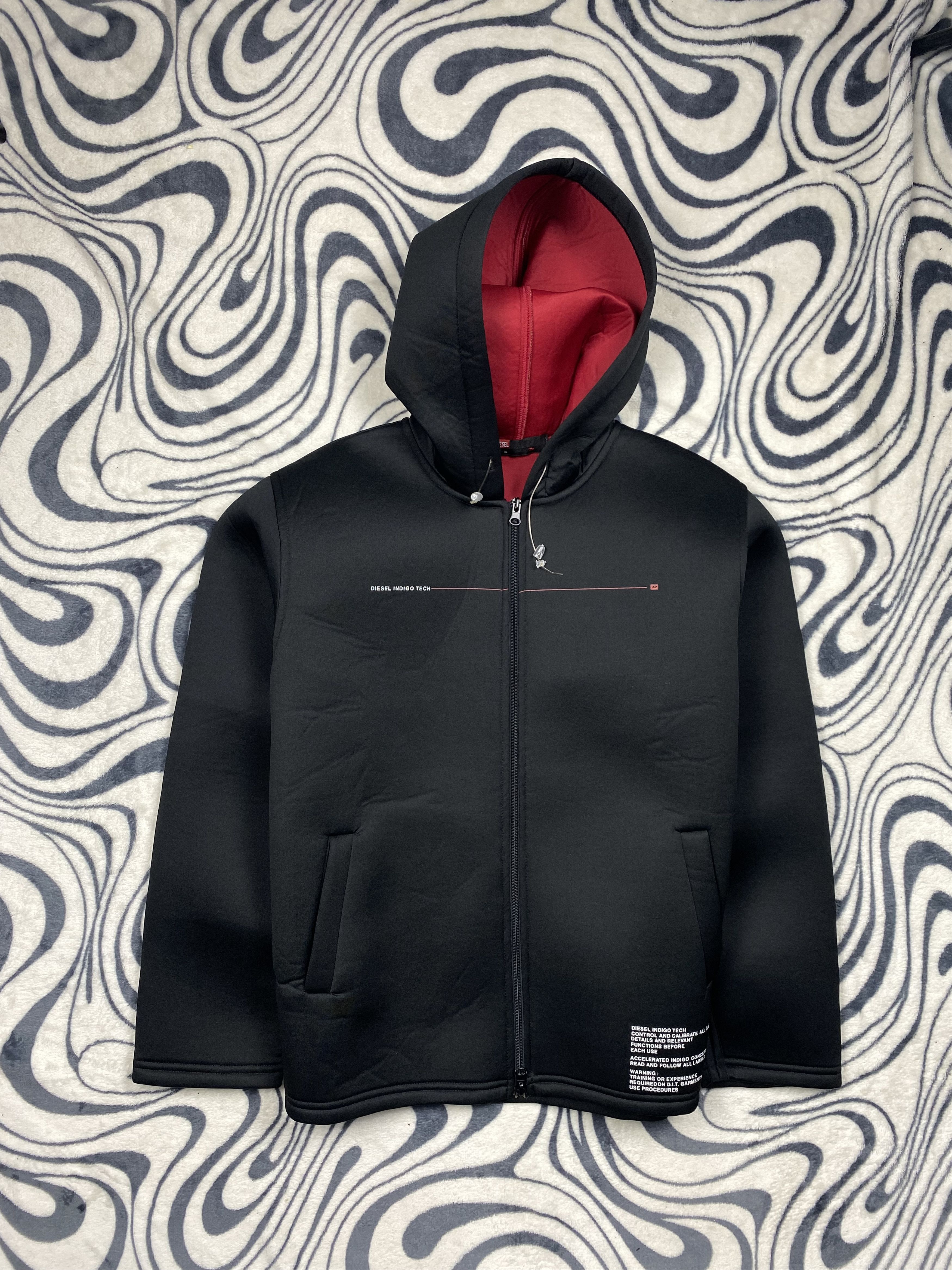 Diesel Diesel Indigo Tech D.I.T. Vintage Mens Hoodie Therma Jacket Size US XL / EU 56 / 4 - 1 Thumbnail