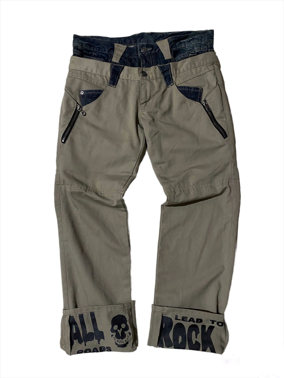 PPFM 🔥Archive Ppfm Japan Rock Double Waist Pant Size US 31 - 1 Thumbnail