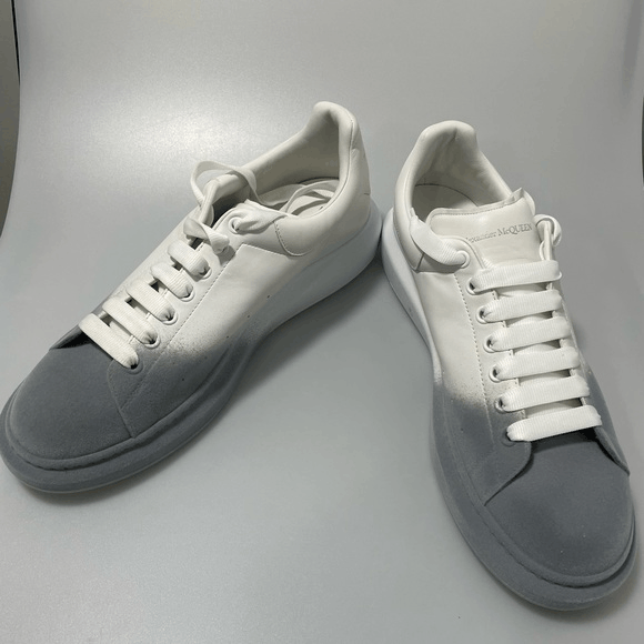 Alexander McQueen ALEXANDER MCQUEEN White & Grey Felted Men’s EU 49.5/US 16.5 Size US 15 / EU 48 - 2 Thumbnail
