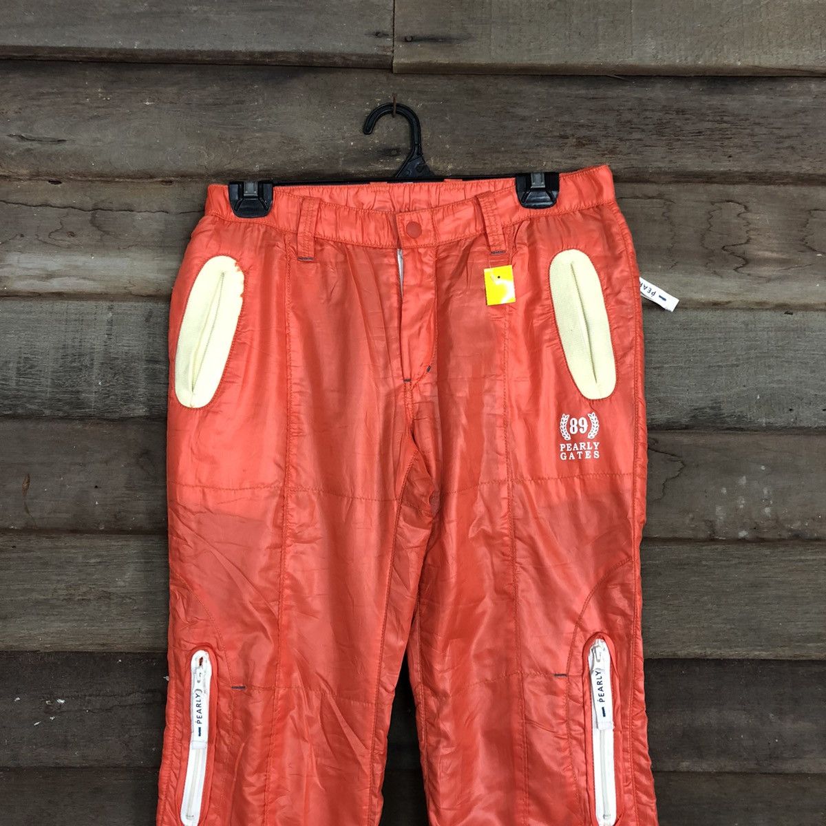 Japanese Brand Pearly Gates Orange sport winter Multipocket Pants #3004 Size US 29 - 2 Thumbnail