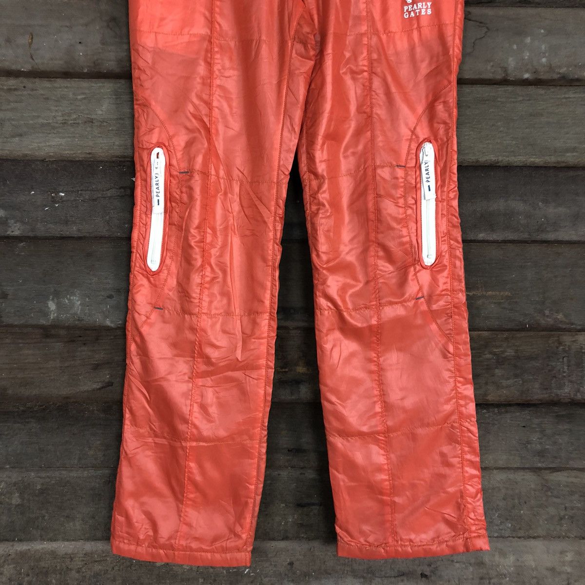 Japanese Brand Pearly Gates Orange sport winter Multipocket Pants #3004 Size US 29 - 3 Thumbnail