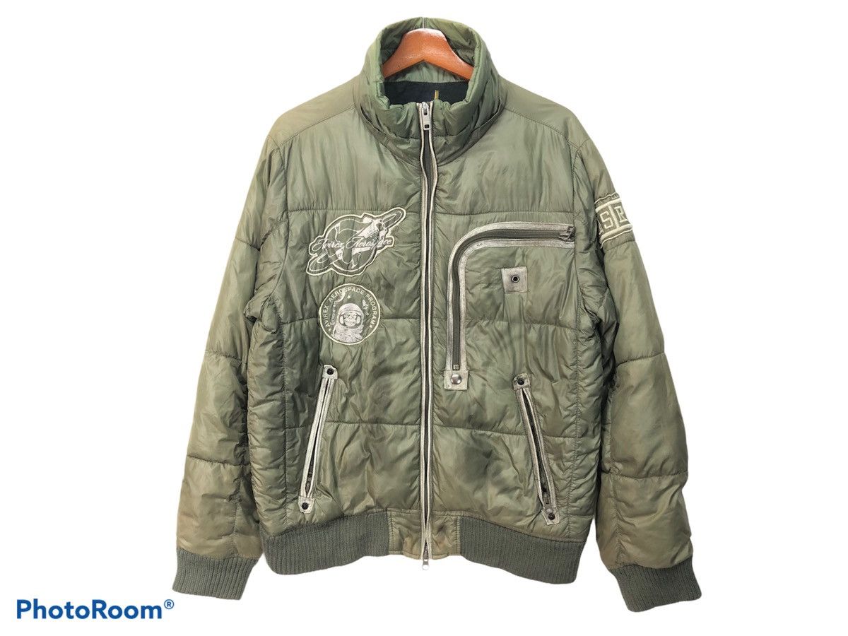image of Avirex Astro Aerospace Program Jacket in Green, Men's (Size Medium)
