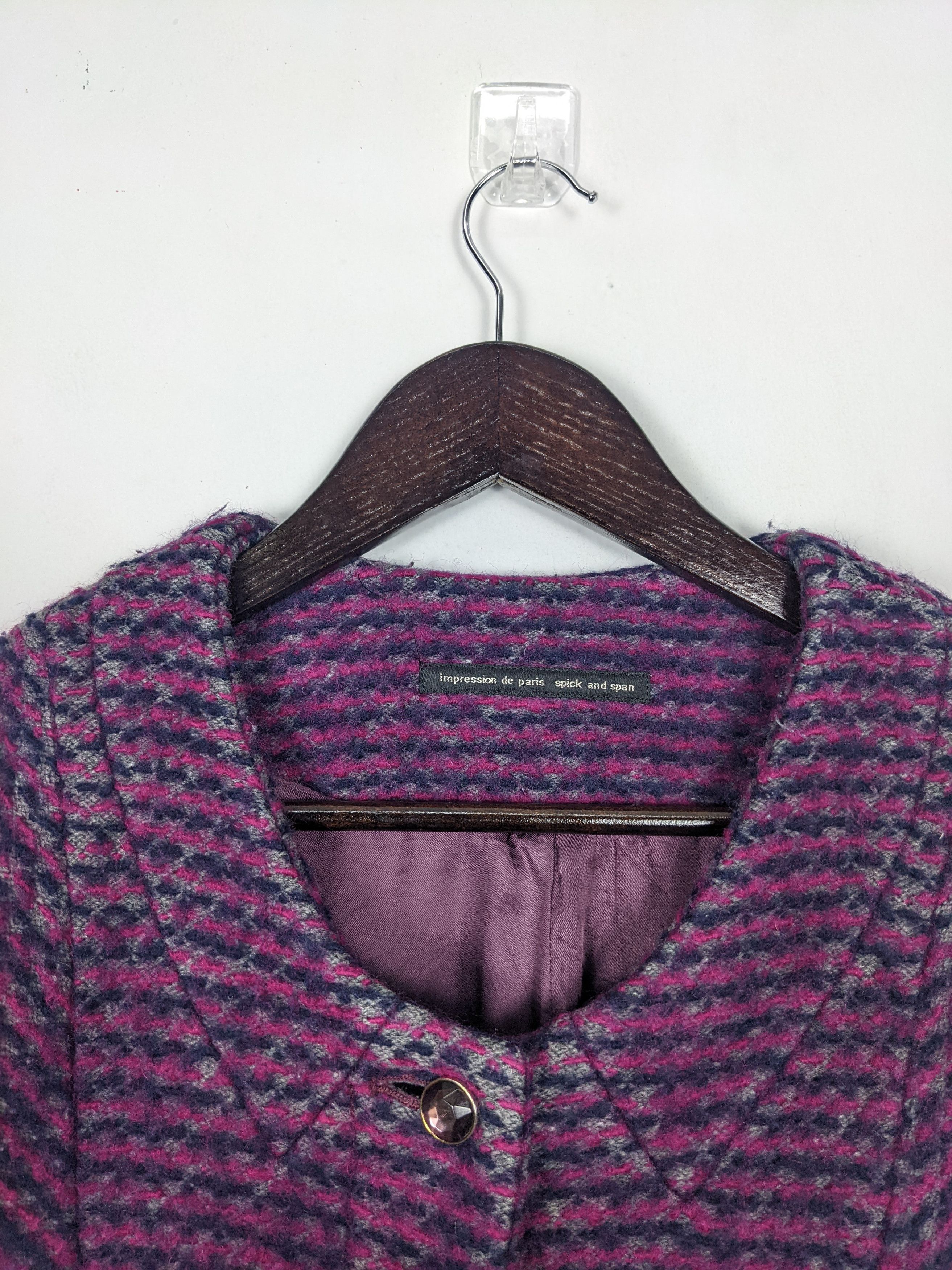 Japanese Brand Vintage Japanese Brand Wool Long Jacket J0165 Size S / US 4 / IT 40 - 4 Thumbnail