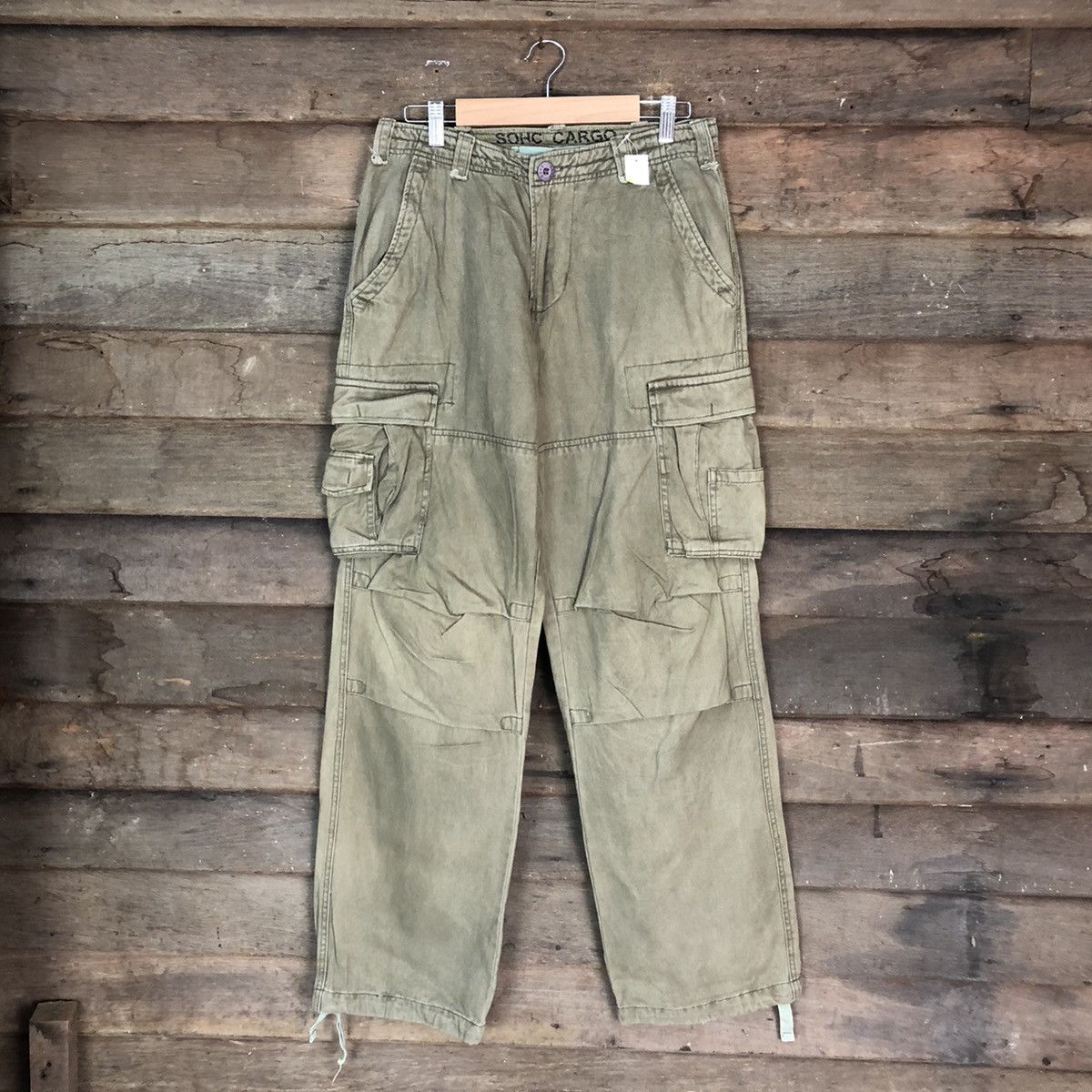 Faded Glory DLL SOHC Green faded utility tactical Cargo Pants #1365 Size US 30 / EU 46 - 1 Thumbnail