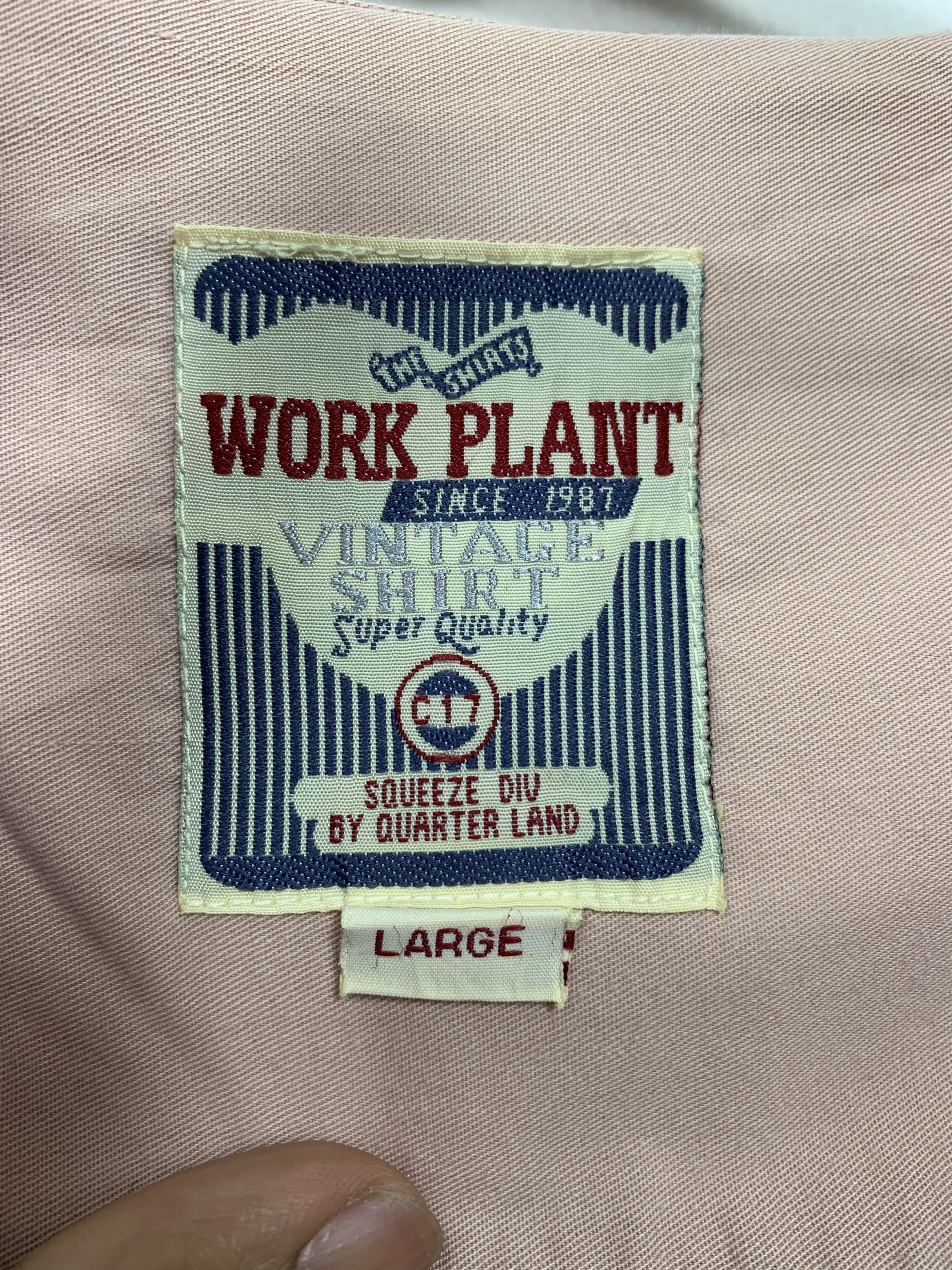 Japanese Brand × Vintage Vintage Work Plant Button Up Shirts Size XXL / US 16-18 / IT 52-54 - 8 Thumbnail