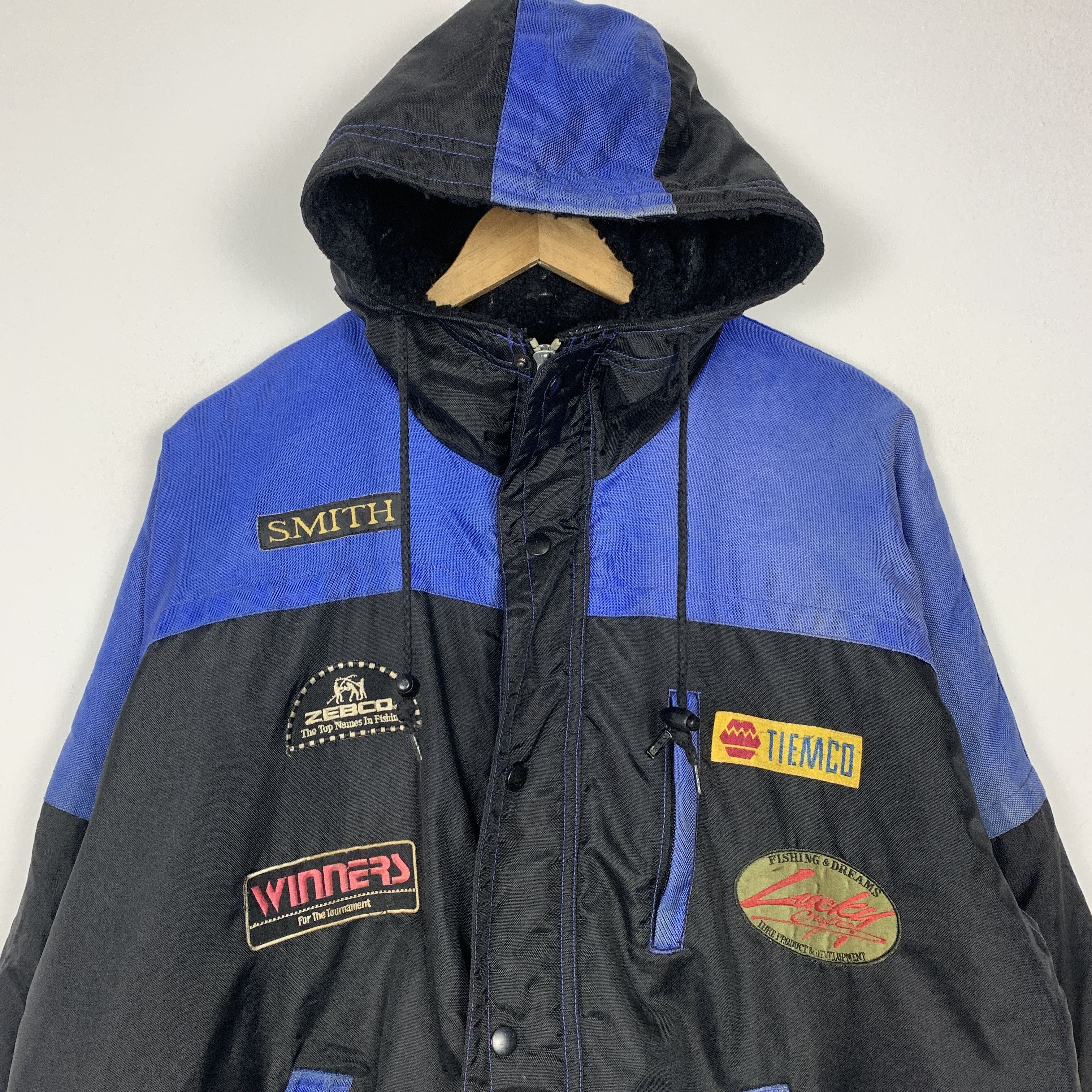 Japanese Brand Vintage F&F Creation Ski Sherpa Lining Hoodie Jacket J1345 Size US L / EU 52-54 / 3 - 2 Thumbnail