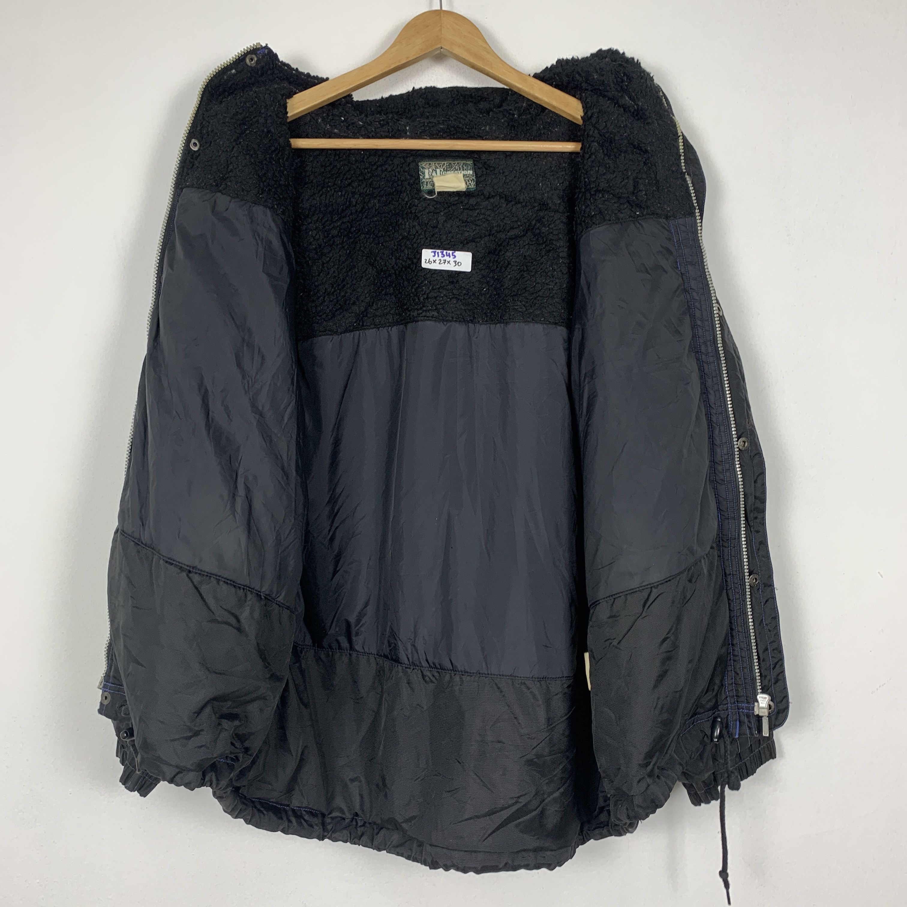 Japanese Brand Vintage F&F Creation Ski Sherpa Lining Hoodie Jacket J1345 Size US L / EU 52-54 / 3 - 8 Thumbnail