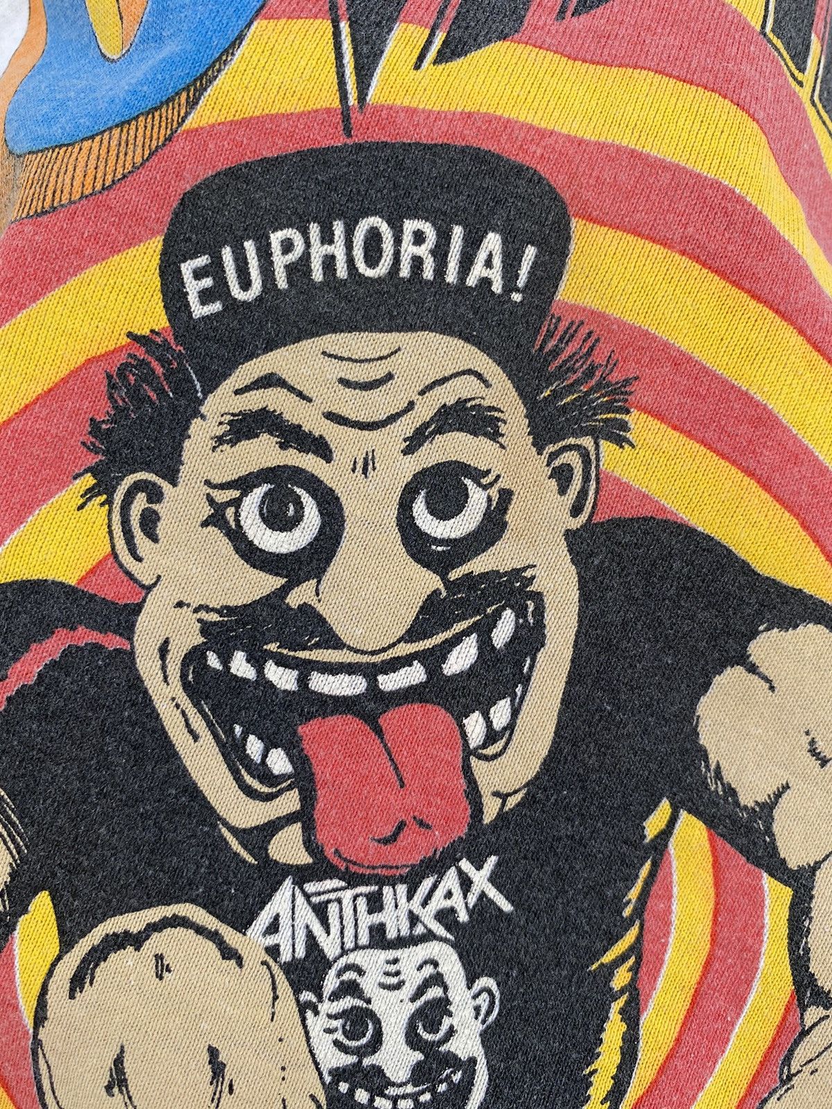 Band Tees Vintage Rare 1988 Anthrax “Euphoria” Canada by Brockum Tee Size US S / EU 44-46 / 1 - 10 Thumbnail