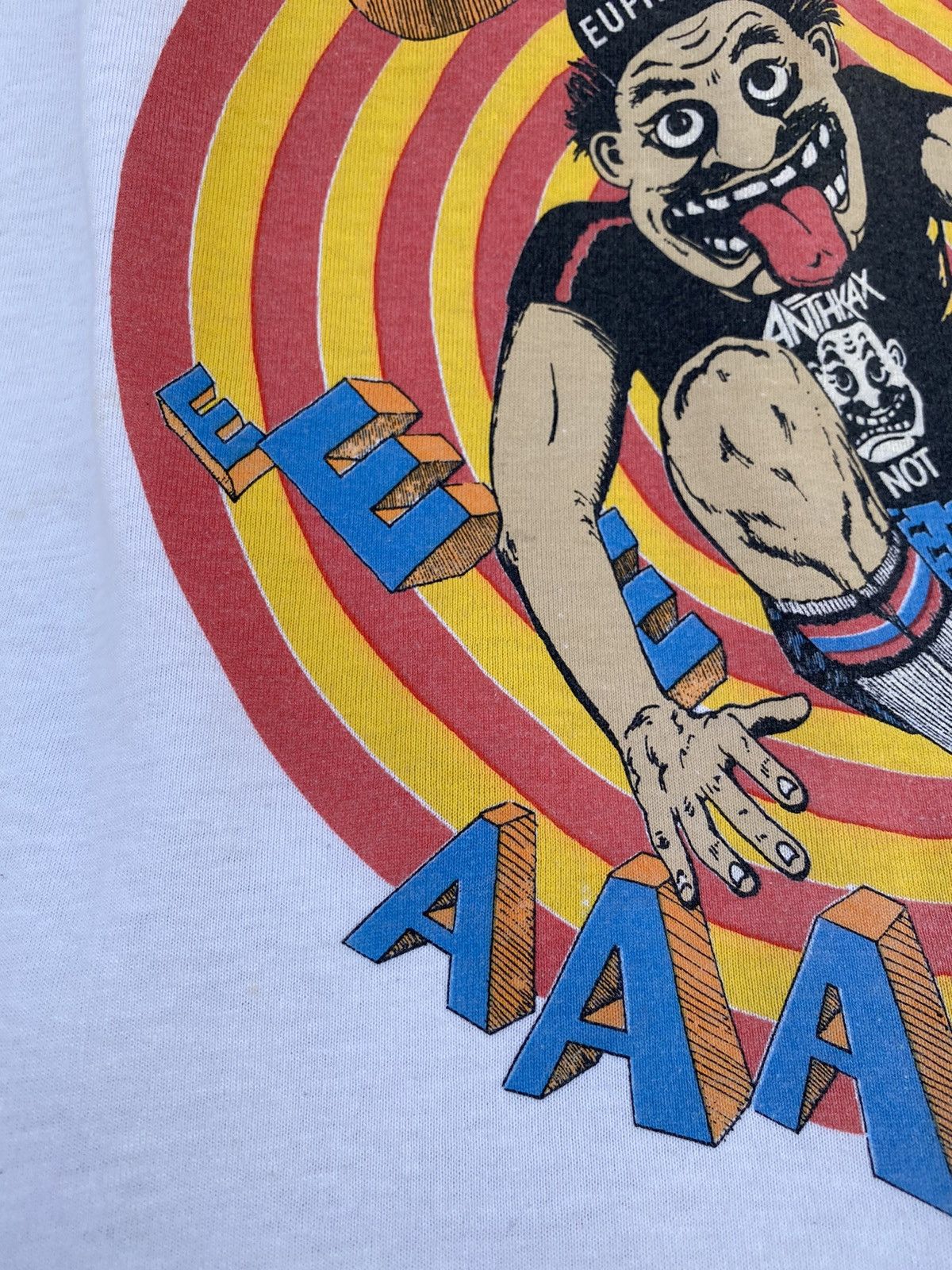 Band Tees Vintage Rare 1988 Anthrax “Euphoria” Canada by Brockum Tee Size US S / EU 44-46 / 1 - 7 Thumbnail