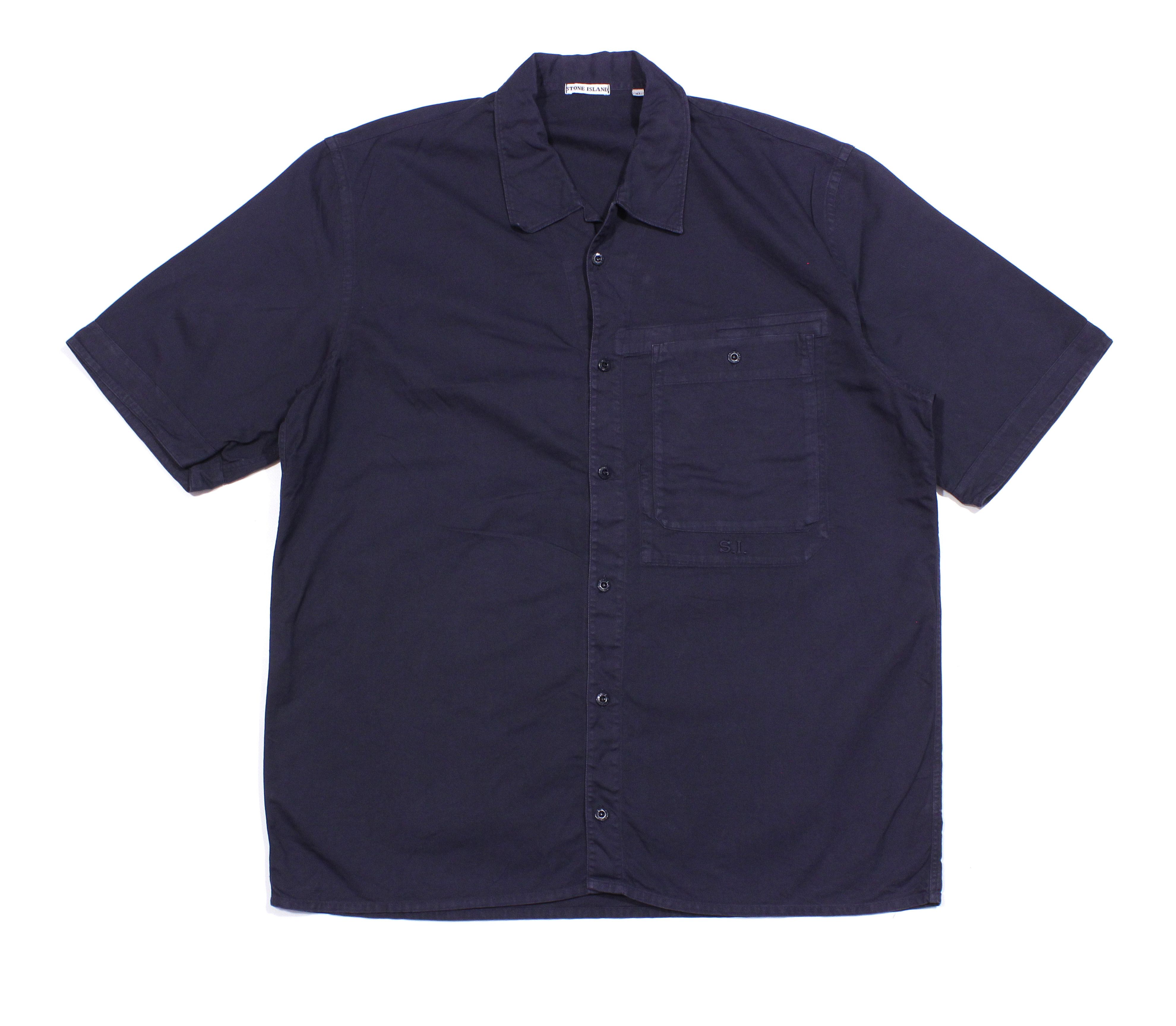S/S2003 Logo Camp Collar Garment Dyed Shirt Vintage