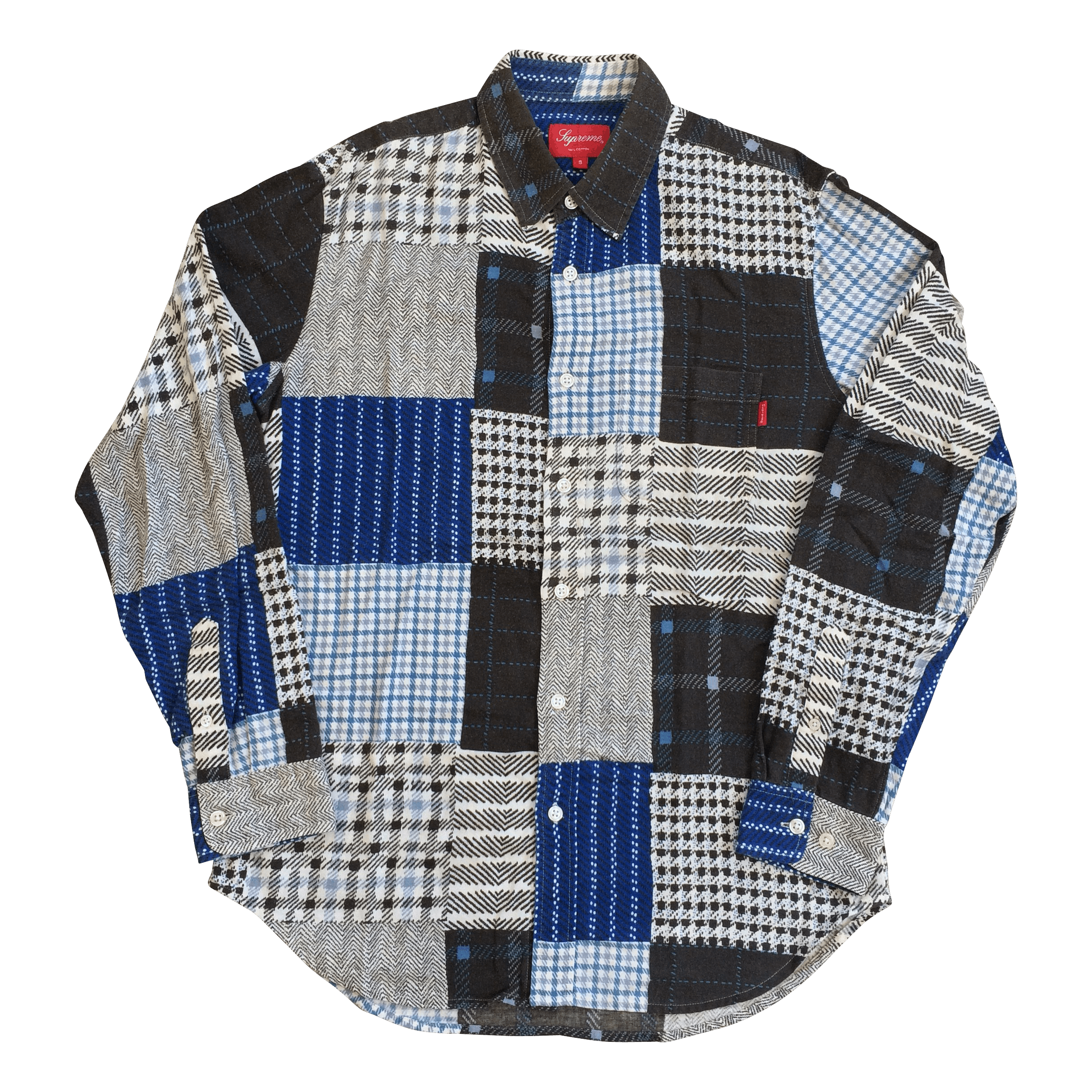 Supreme F/W 2008 Supreme Flannel Shirt (Blue/Red) | Grailed