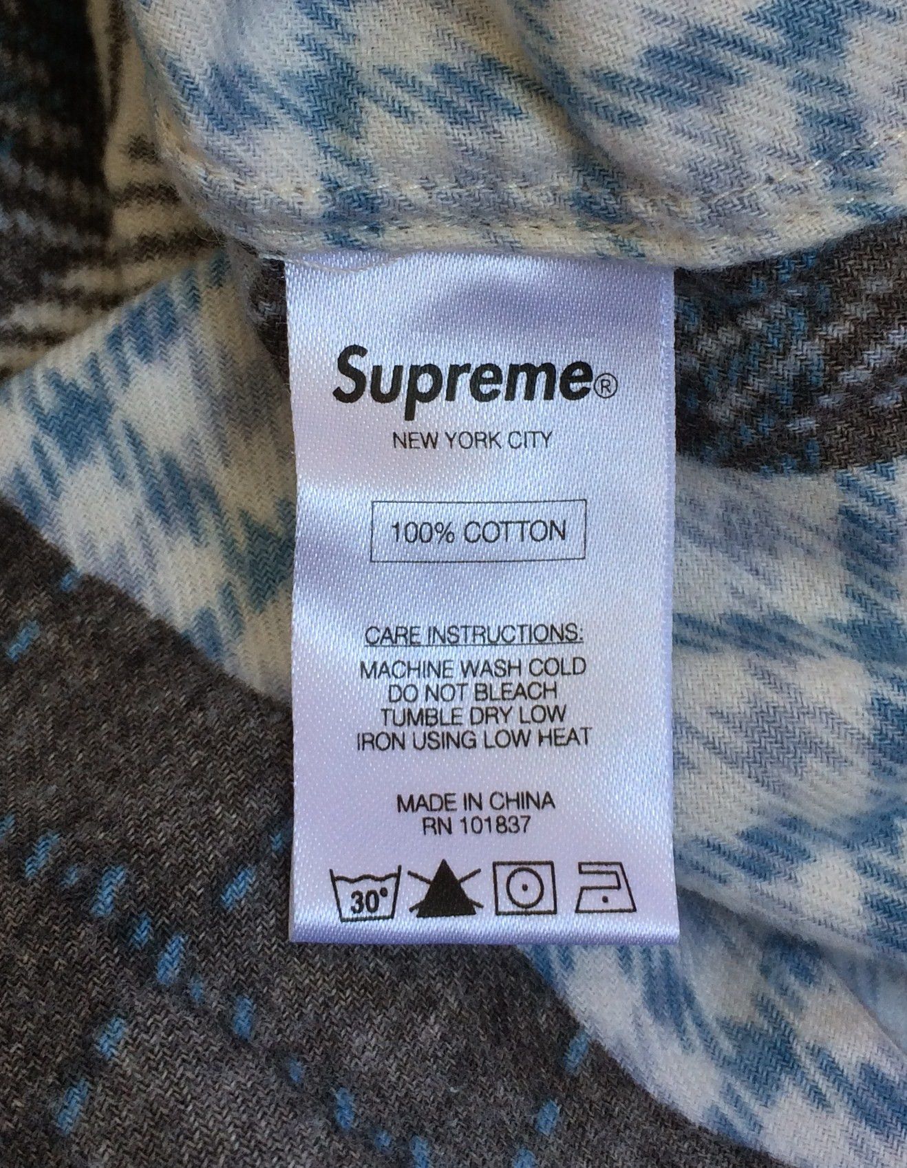 Supreme F/W 2015 Supreme Patchwork Flannel size small Size US S / EU 44-46 / 1 - 7 Thumbnail