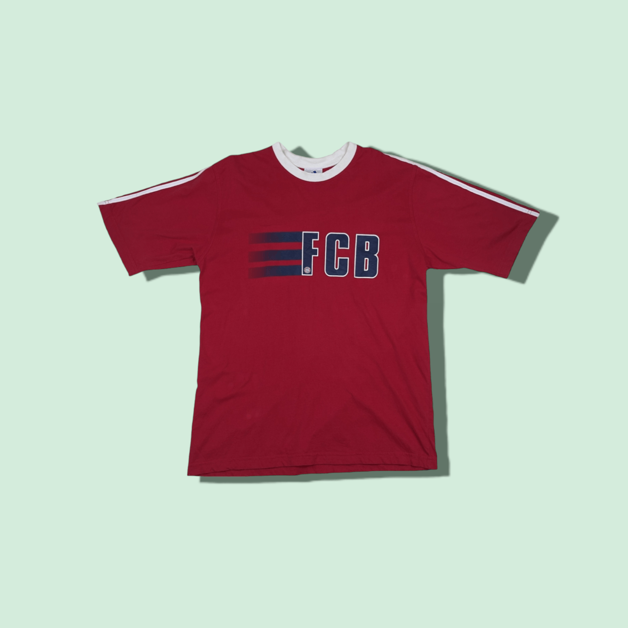 Adidas Vintage 2000's ADIDAS FC Bayern Munich Soccer Jersey T-Shirt Size US M / EU 48-50 / 2 - 1 Thumbnail