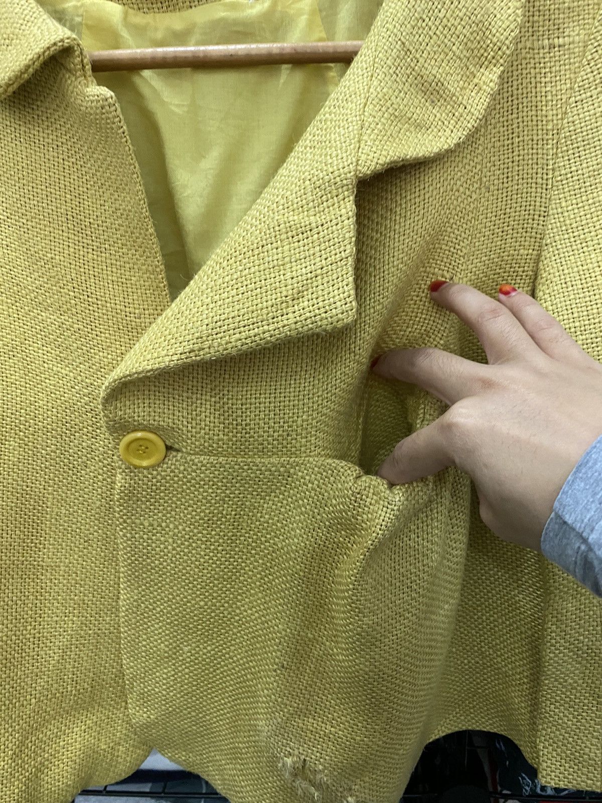 Marni Marni yellow khakis crop jacket Size US XXS / EU 40 - 7 Thumbnail