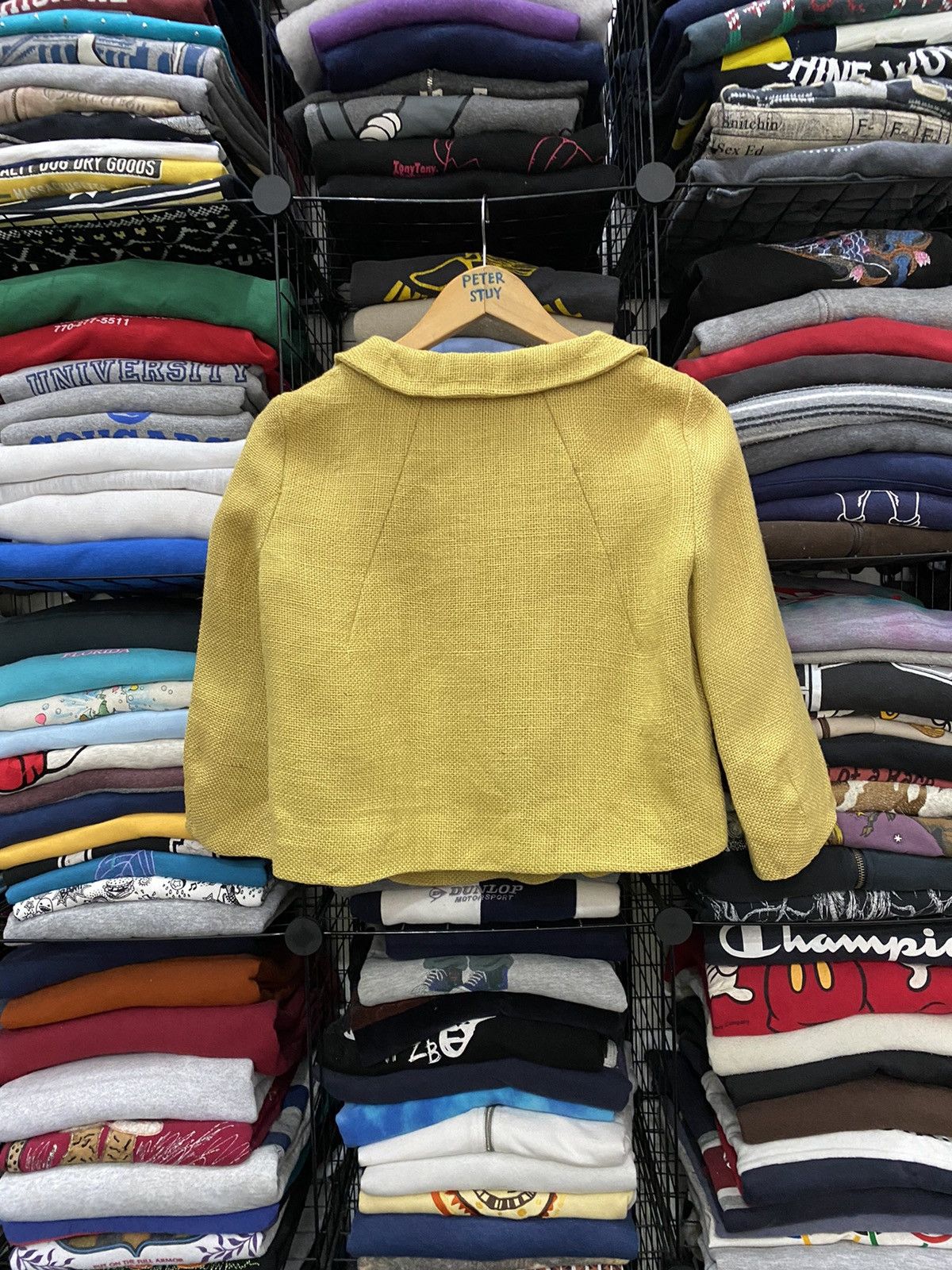 Marni Marni yellow khakis crop jacket Size US XXS / EU 40 - 3 Thumbnail