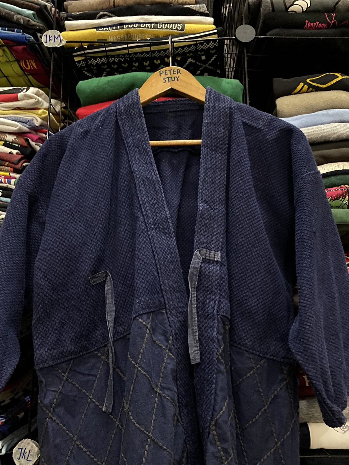 Indigo Japanese Kimono Indigo Design Style Jacket Size US M / EU 48-50 / 2 - 2 Thumbnail