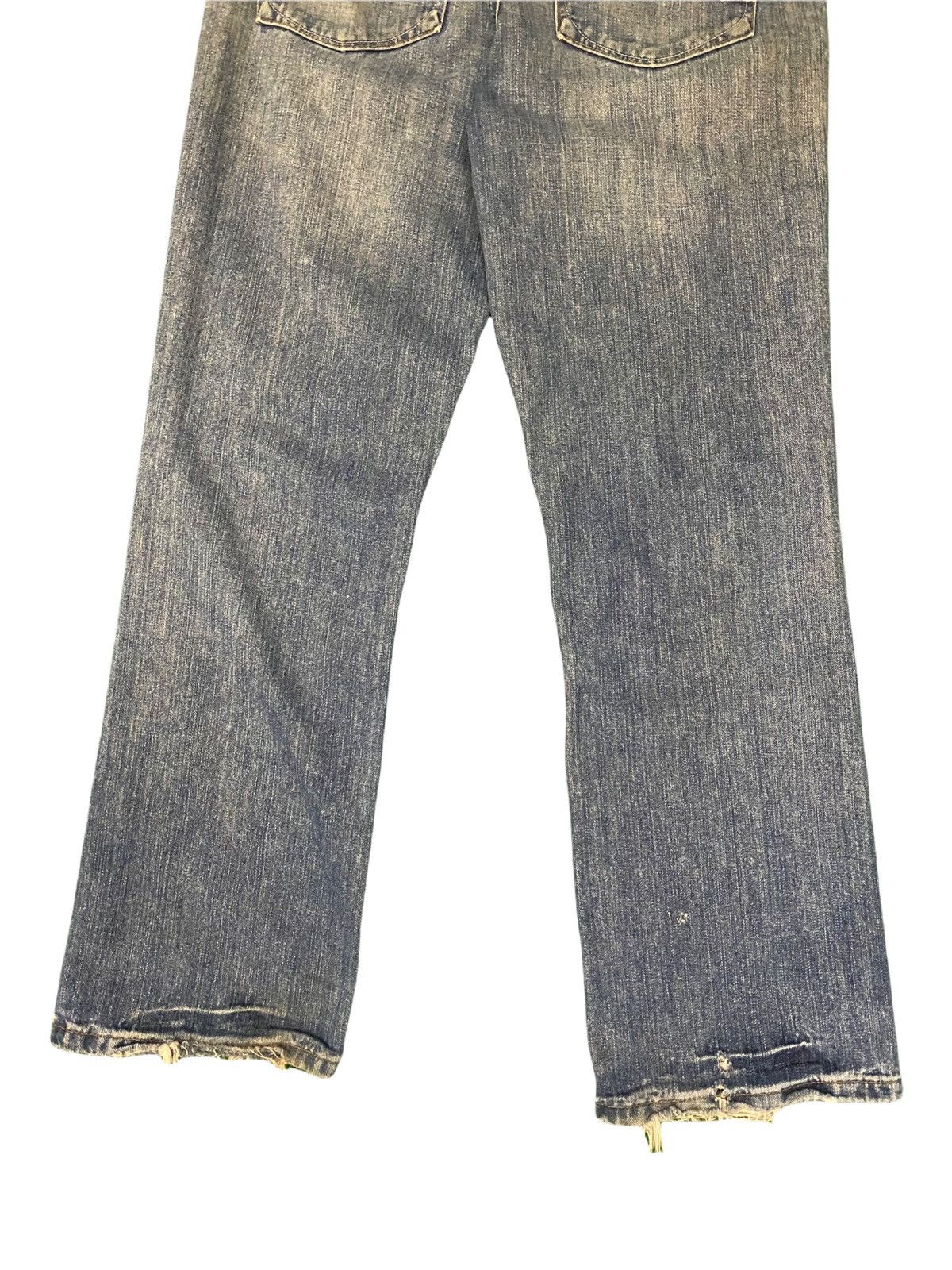 Japanese Brand Urban up Blue Distress jeans Size US 34 / EU 50 - 6 Thumbnail