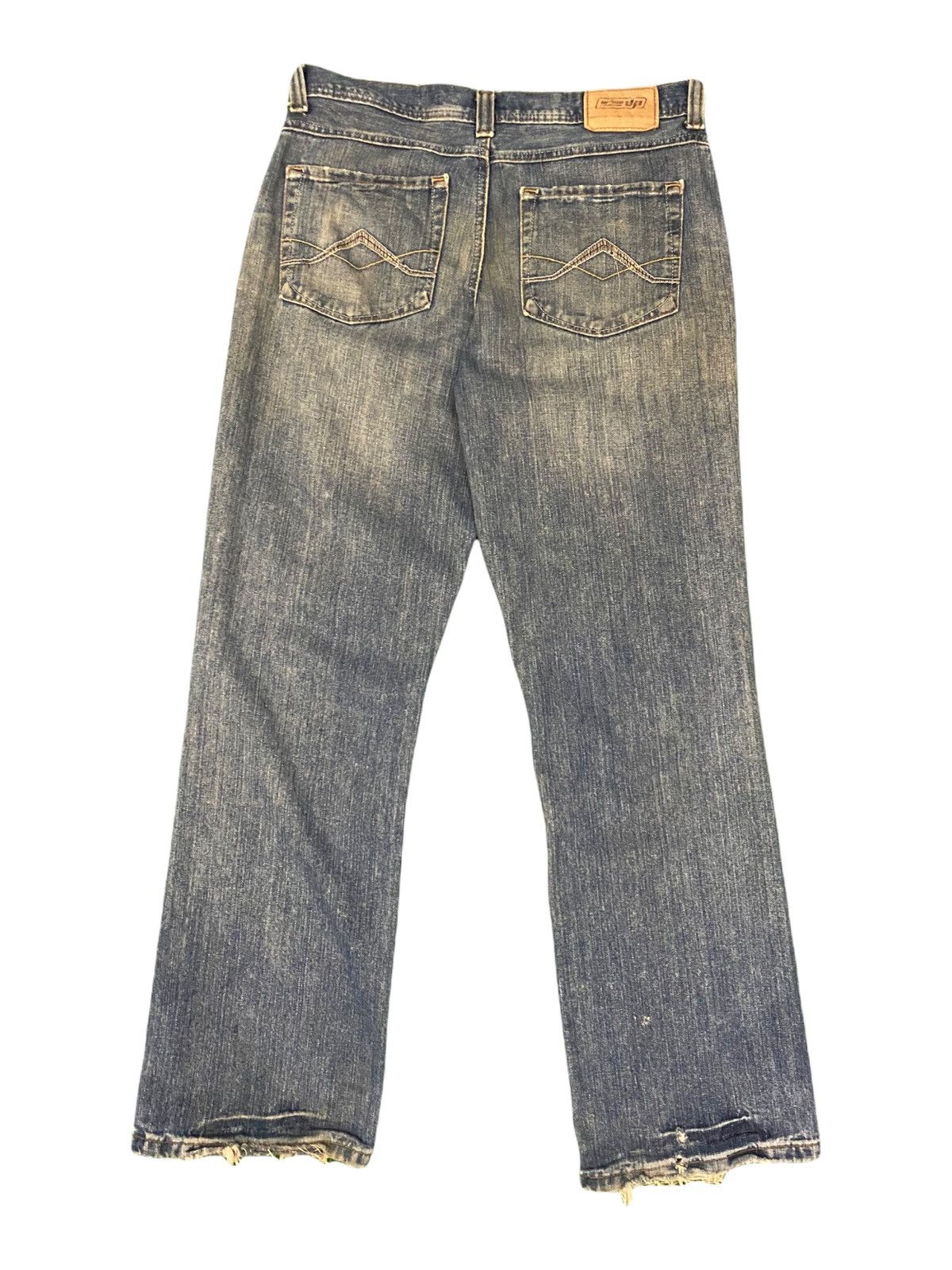 Japanese Brand Urban up Blue Distress jeans Size US 34 / EU 50 - 2 Thumbnail