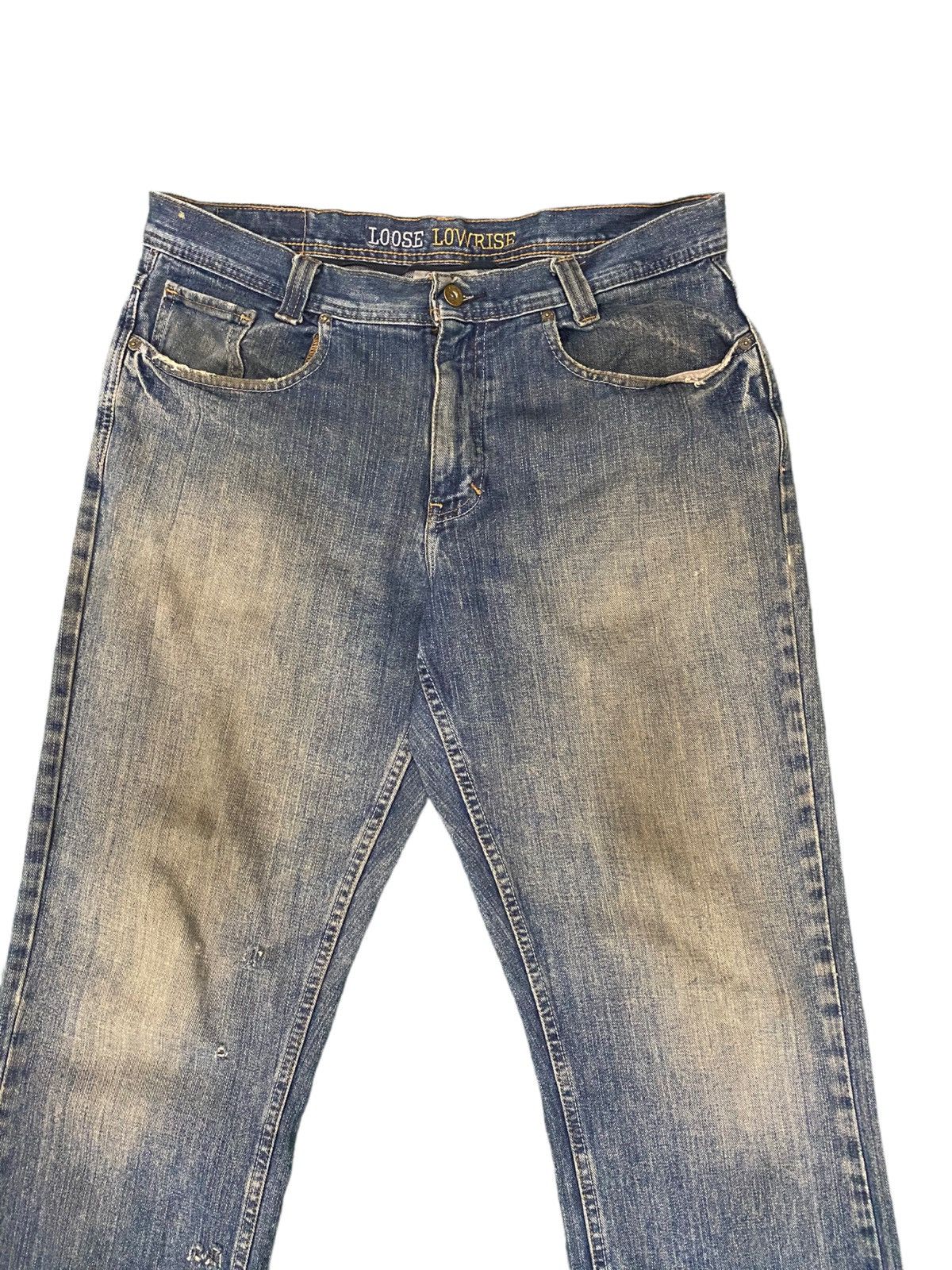 Japanese Brand Urban up Blue Distress jeans Size US 34 / EU 50 - 3 Thumbnail