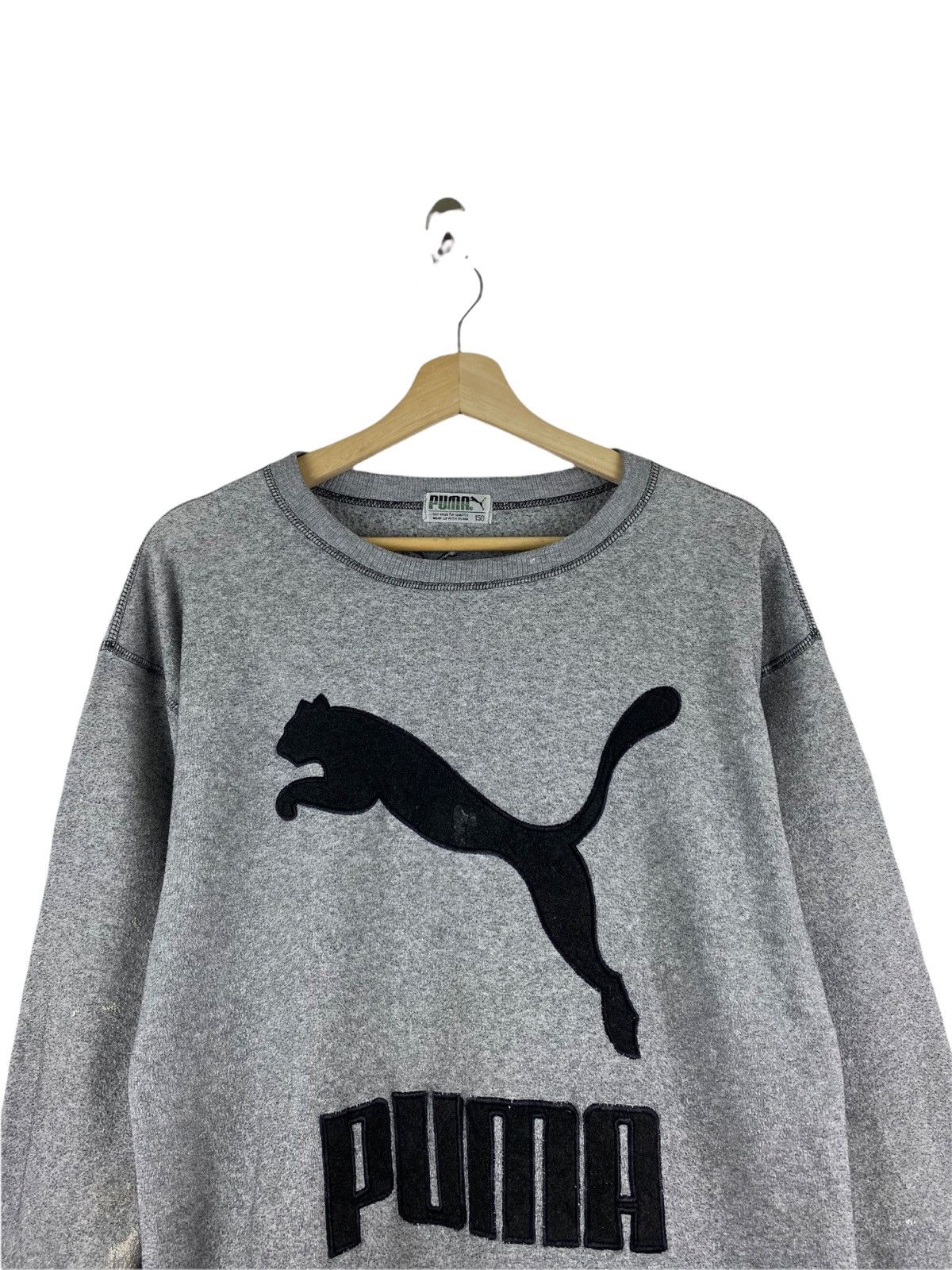 Puma × Vintage VINTAGE 80’s PUMA BIG LOGO SWEATSHIRT Size US M / EU 48-50 / 2 - 2 Thumbnail