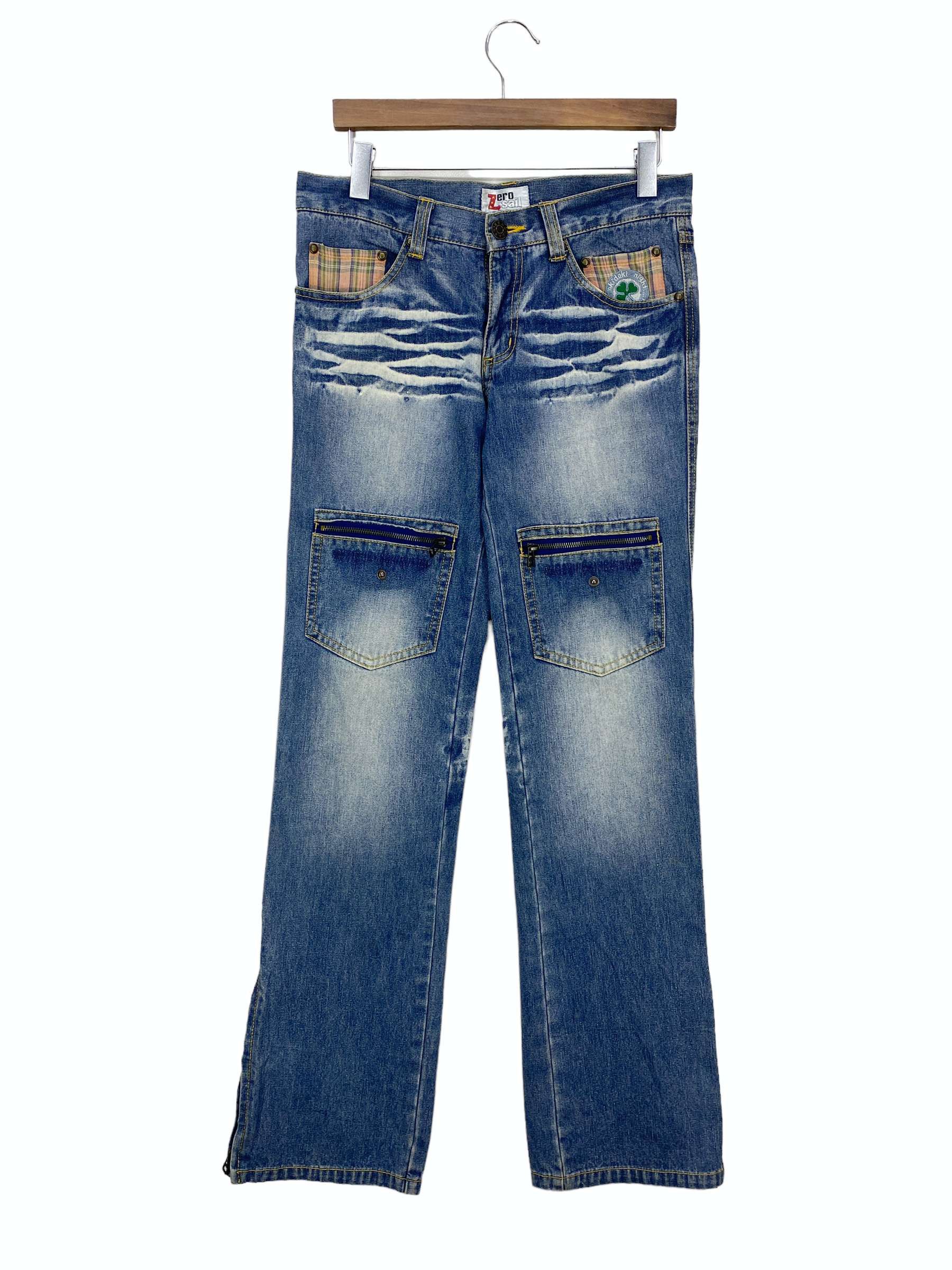 Japanese Brand Zero Sail Jeans Multi Pocket Jeans Size US 29 - 2 Thumbnail
