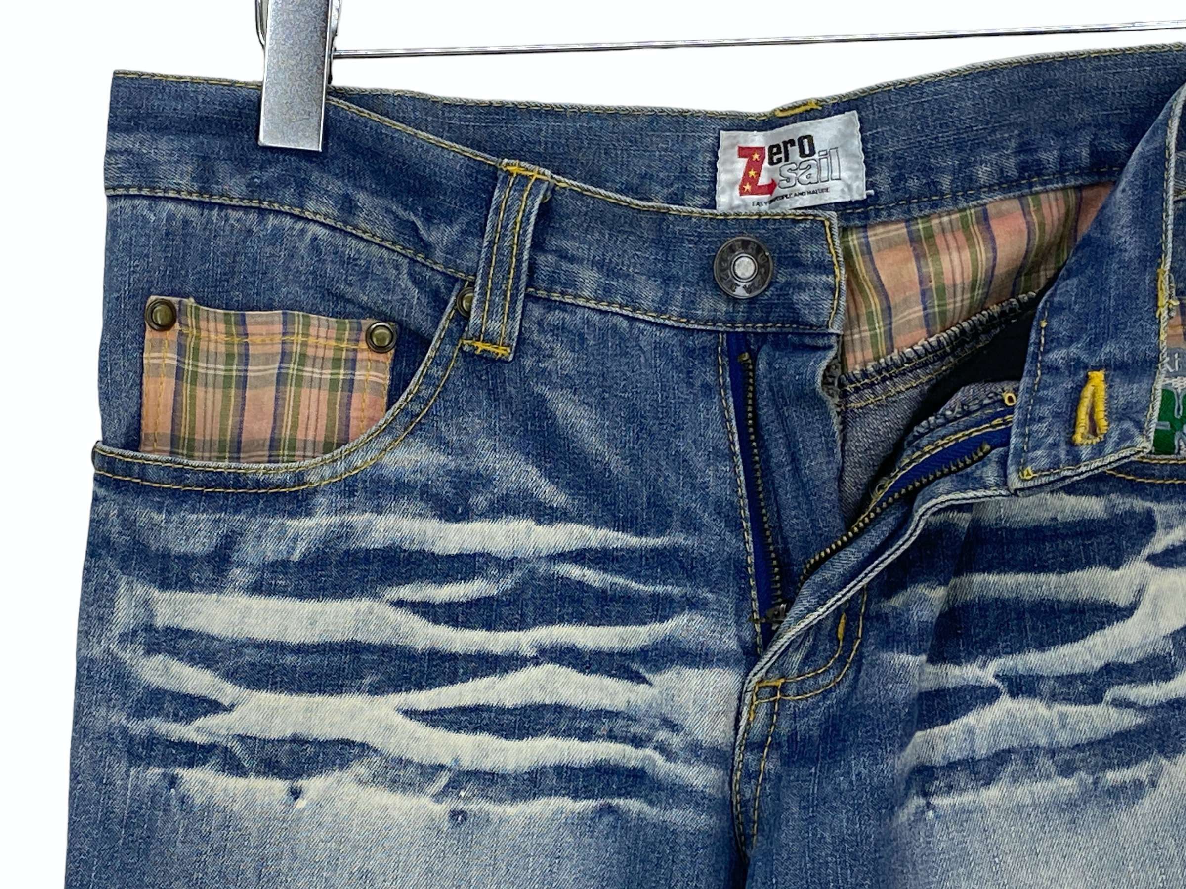 Japanese Brand Zero Sail Jeans Multi Pocket Jeans Size US 29 - 12 Thumbnail