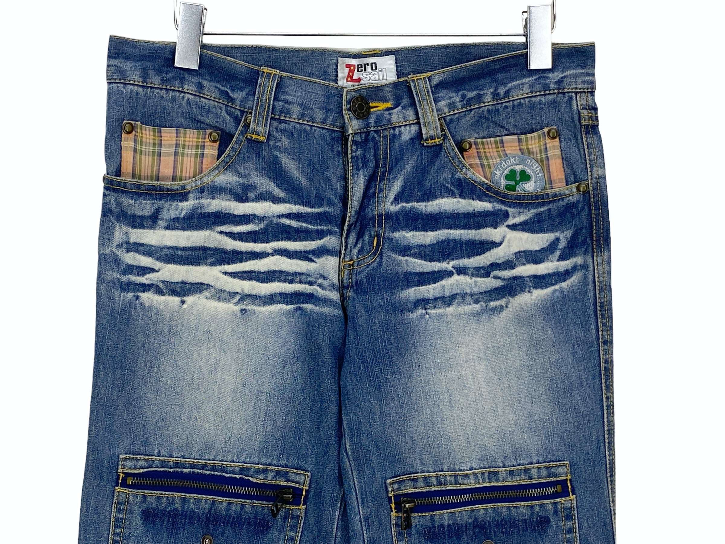 Japanese Brand Zero Sail Jeans Multi Pocket Jeans Size US 29 - 3 Thumbnail