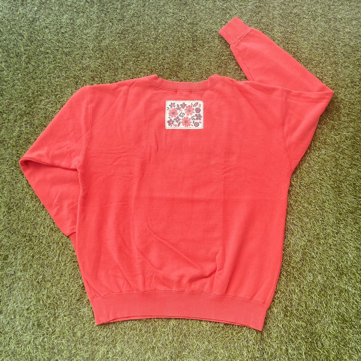 Issey Miyake × Vintage ISSEY MIYAKE IS FLORAL SWEATSHIRT SWEATSHIRT Size US L / EU 52-54 / 3 - 1 Thumbnail