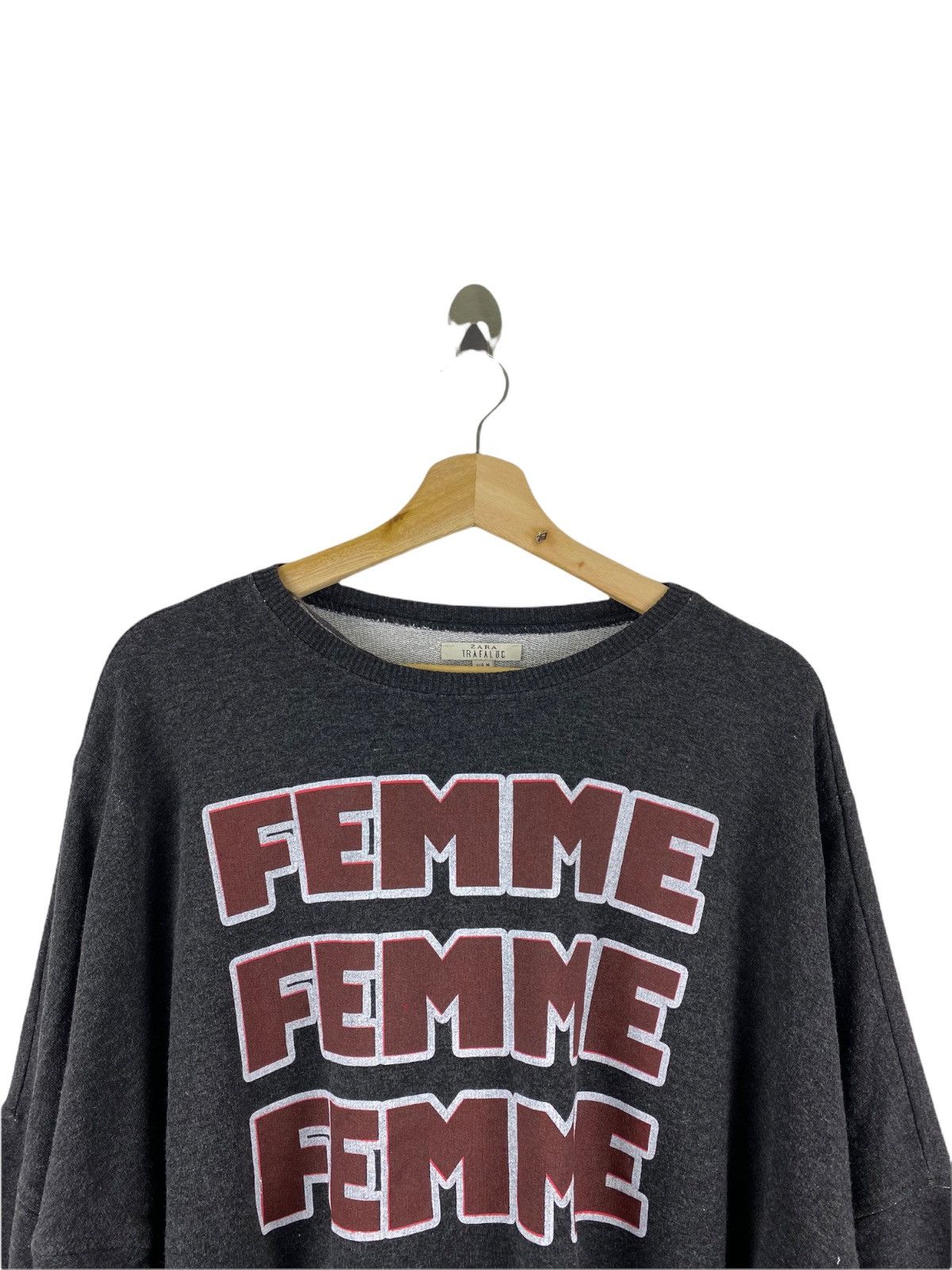Zara FEMME ZARA CROPPED SWEATSHIRT Size US M / EU 48-50 / 2 - 2 Thumbnail