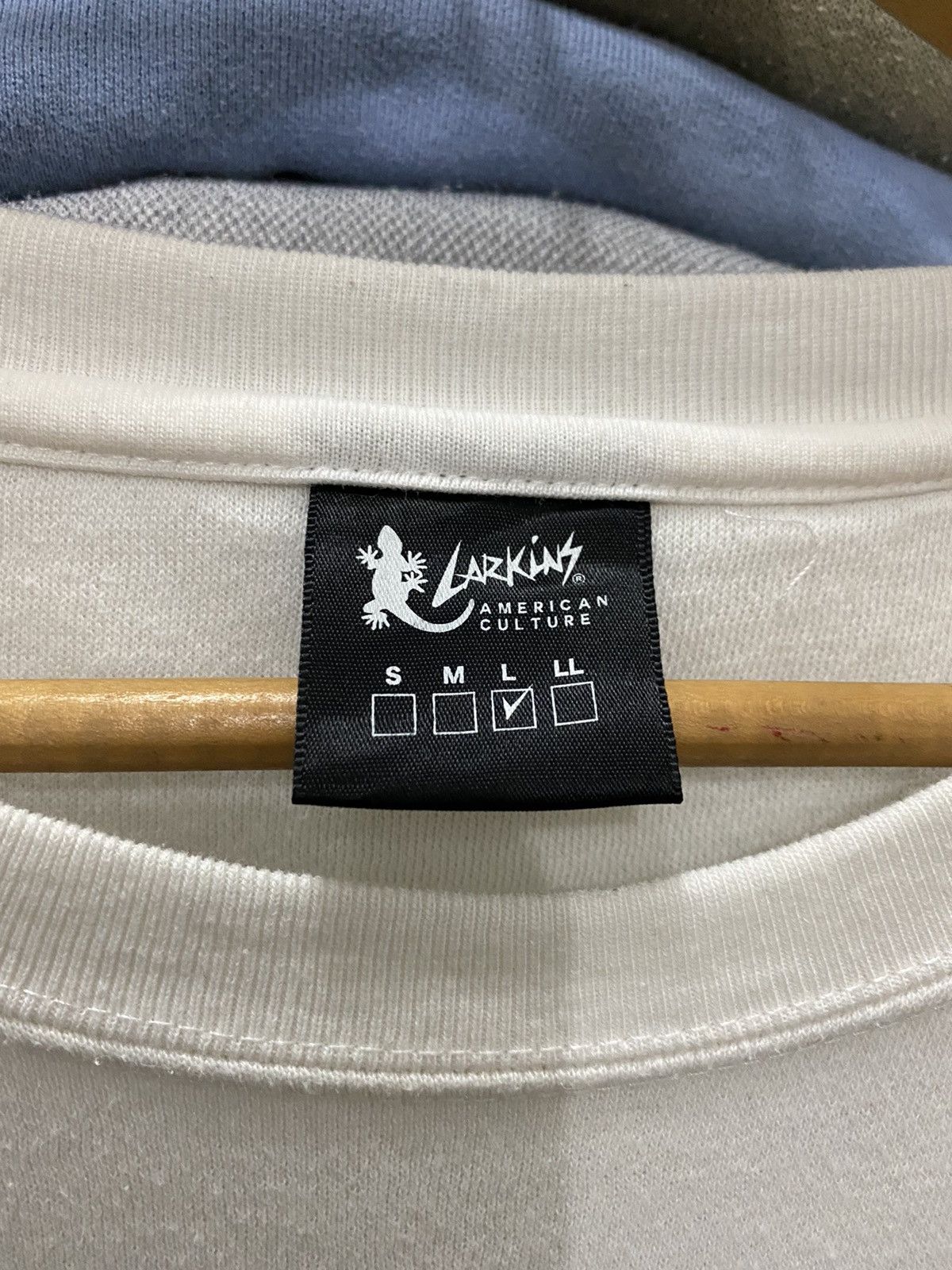 Japanese Brand Larkins american culture sweater big logo Size US L / EU 52-54 / 3 - 5 Thumbnail