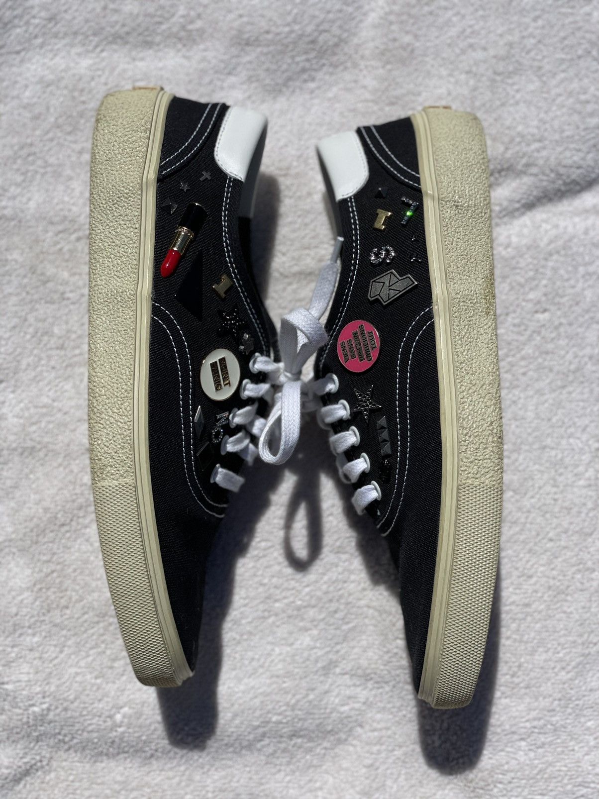 Saint Laurent Paris Saint Laurent pin embellished skate sneakers Size US 10 / EU 43 - 8 Thumbnail