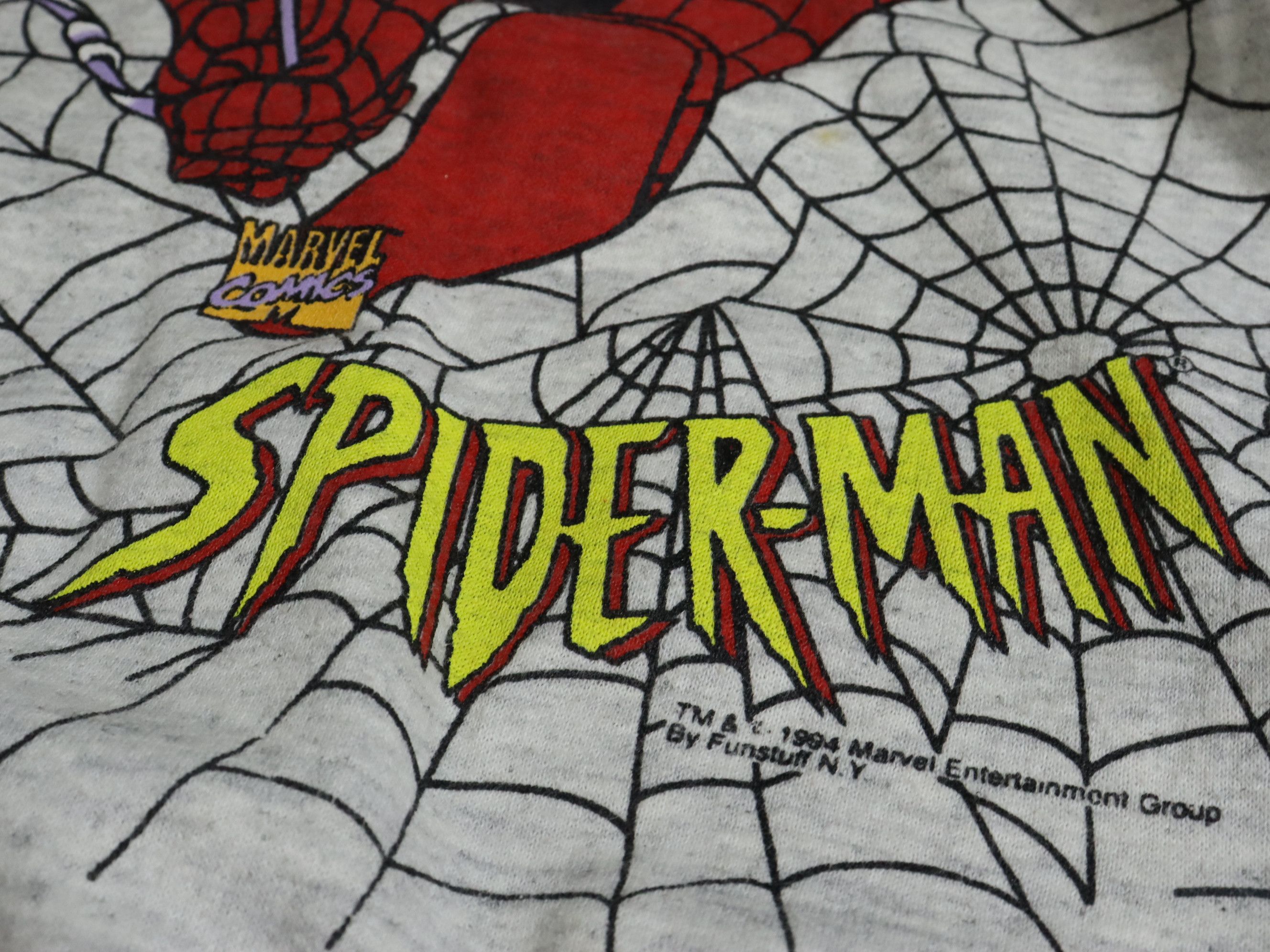 Marvel Comics × Vintage Vintage 90's 1994 Spiderman Marvel Comic Sweatshirt US MADE Size US XS / EU 42 / 0 - 8 Thumbnail