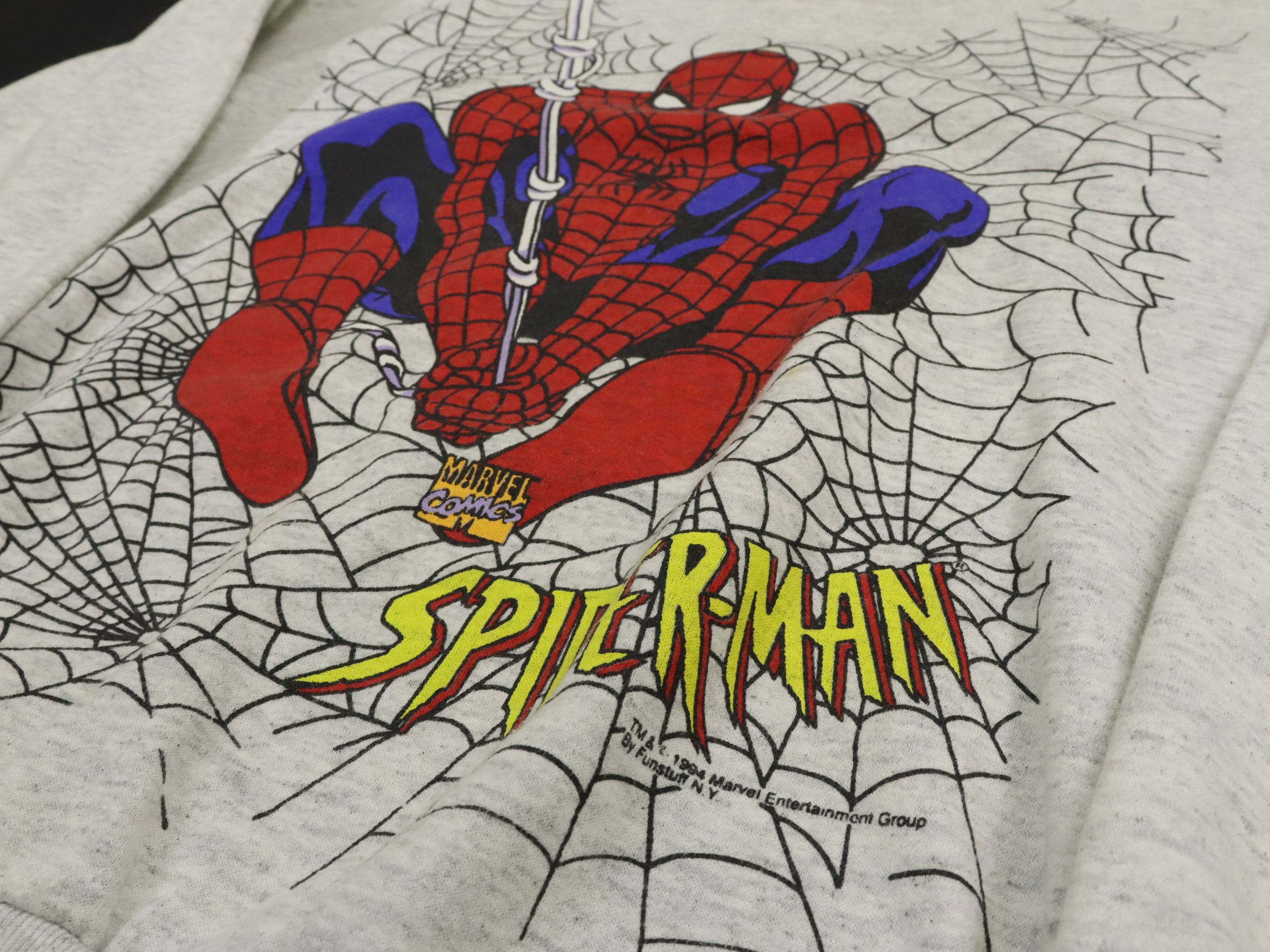 Marvel Comics × Vintage Vintage 90's 1994 Spiderman Marvel Comic Sweatshirt US MADE Size US XS / EU 42 / 0 - 6 Thumbnail