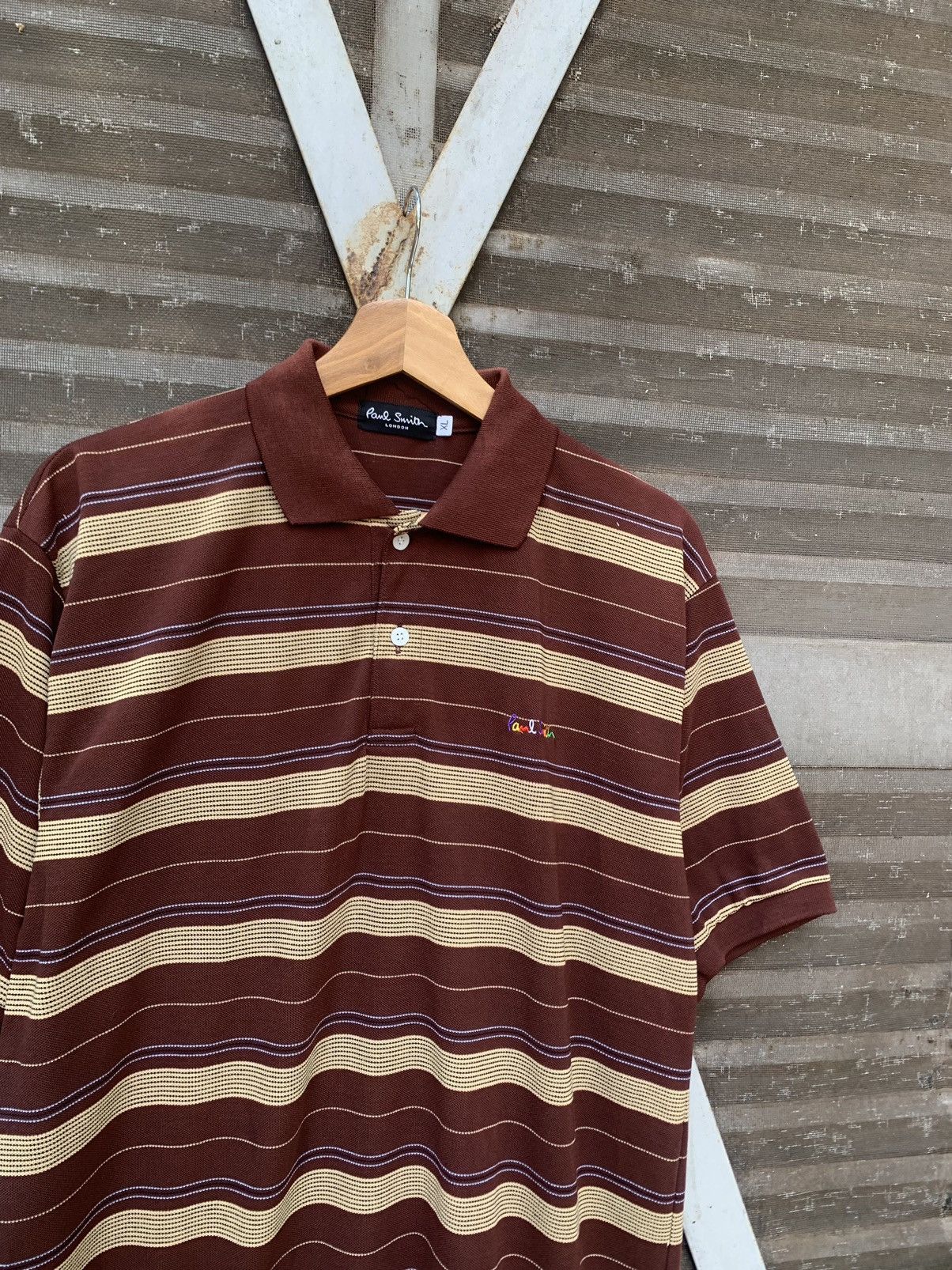 Paul Smith 👹Paul Smith London Polo Striped Size US XL / EU 56 / 4 - 3 Thumbnail