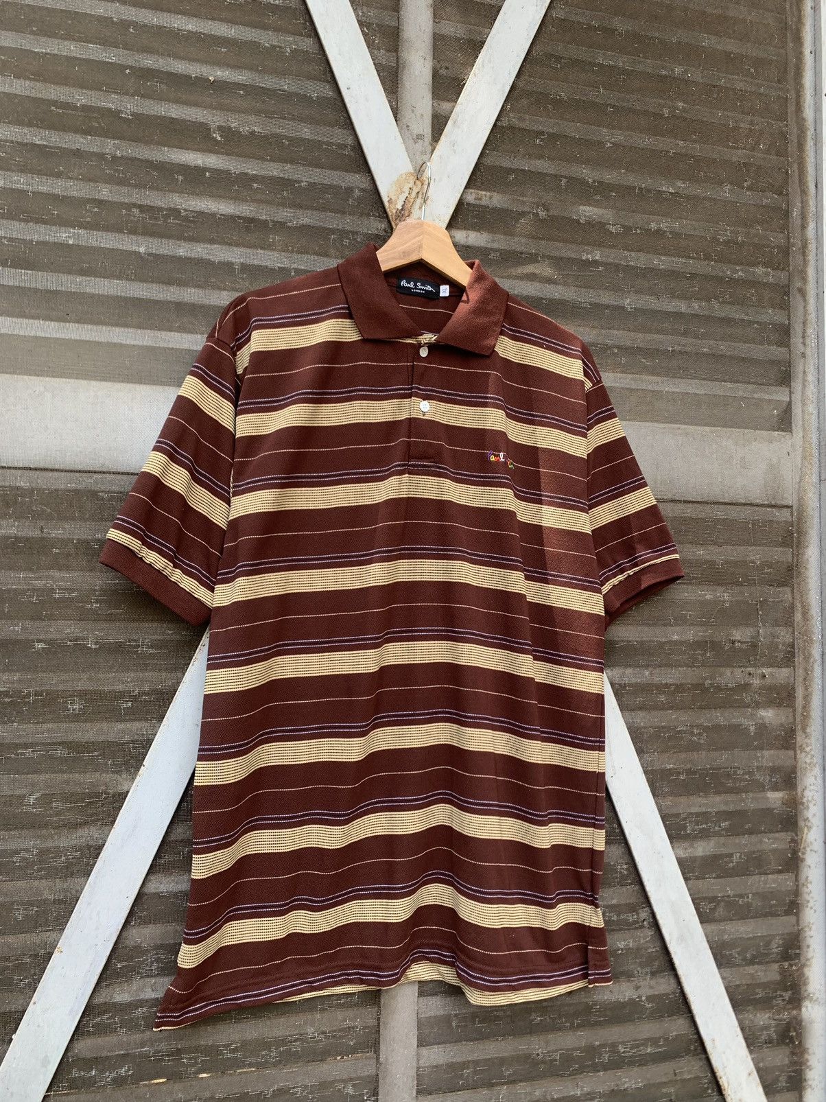 Paul Smith 👹Paul Smith London Polo Striped Size US XL / EU 56 / 4 - 2 Thumbnail