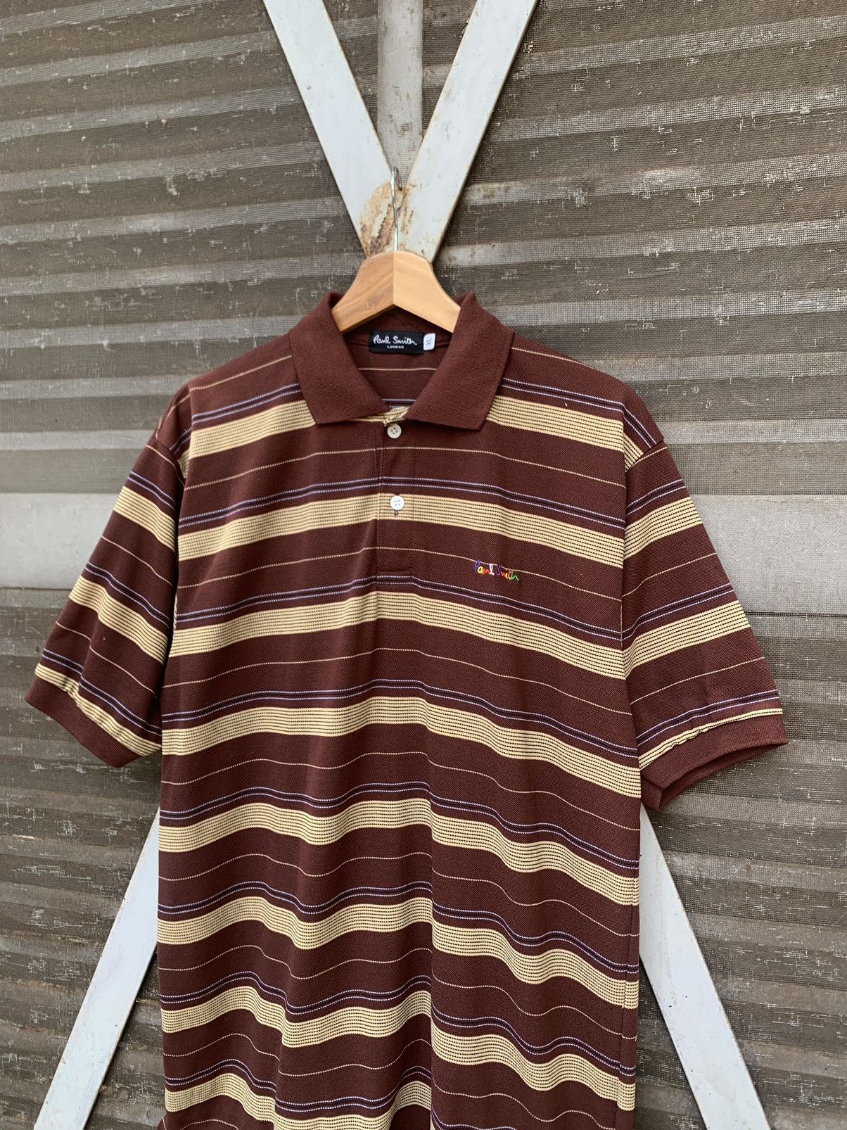 Paul Smith 👹Paul Smith London Polo Striped Size US XL / EU 56 / 4 - 4 Thumbnail
