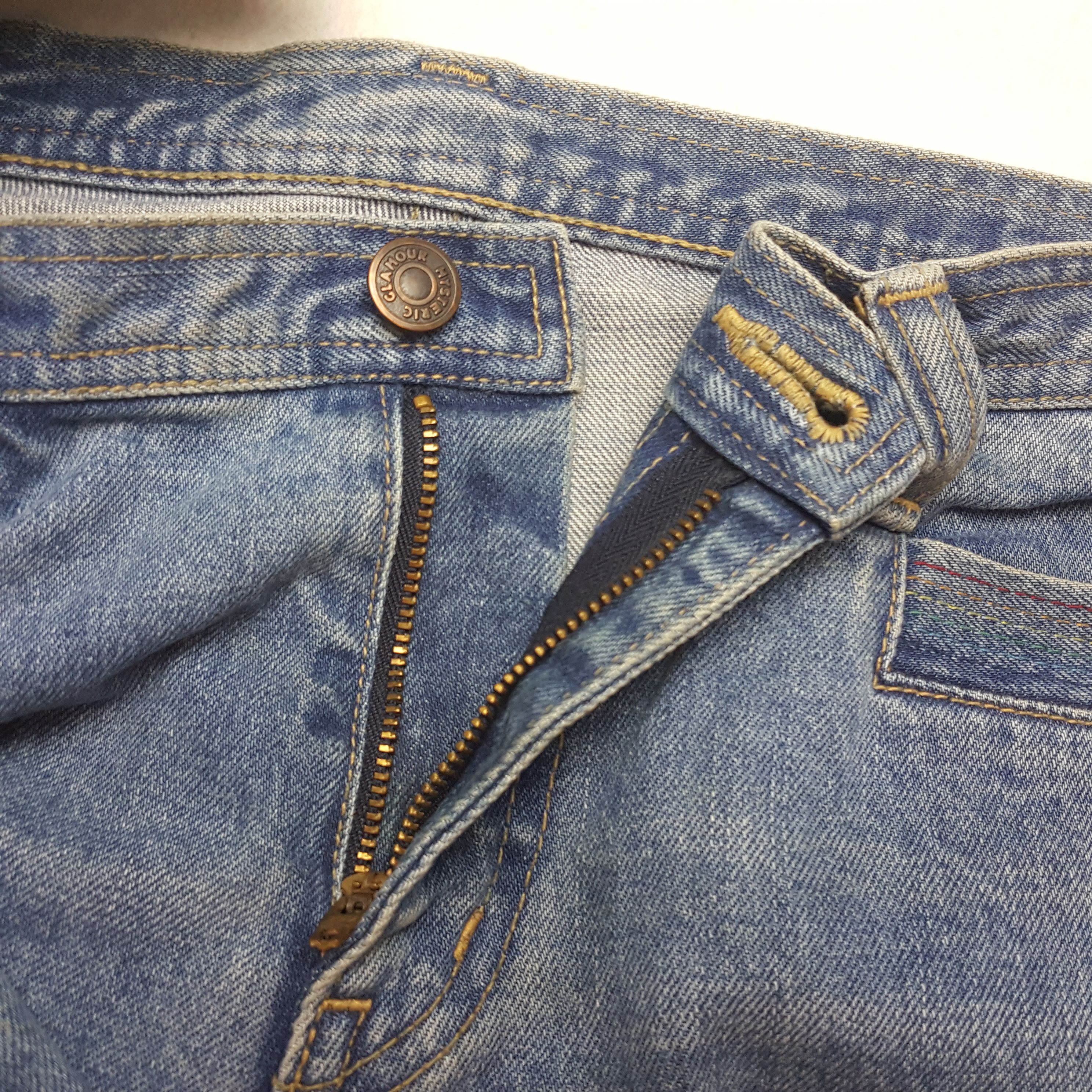 Hysteric Glamour × Japanese Brand Vintage HYSTERIC GLAMOUR Japanese Brand Face Bootcut Jeans Size 31" - 12 Thumbnail