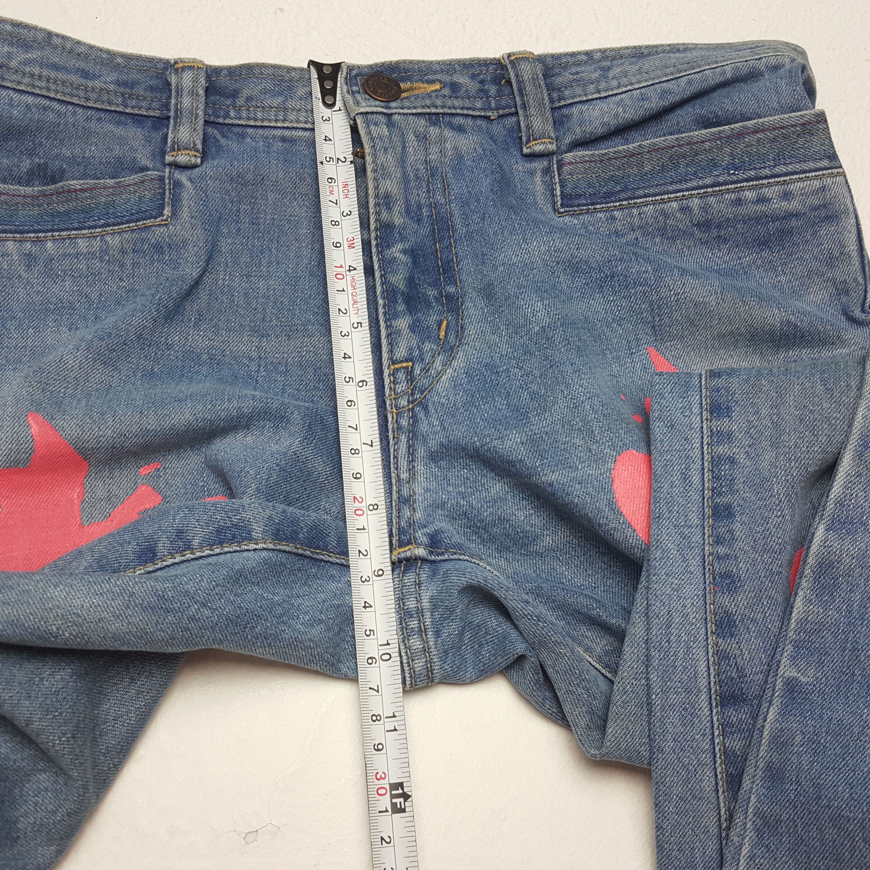 Hysteric Glamour × Japanese Brand Vintage HYSTERIC GLAMOUR Japanese Brand Face Bootcut Jeans Size 31" - 8 Thumbnail