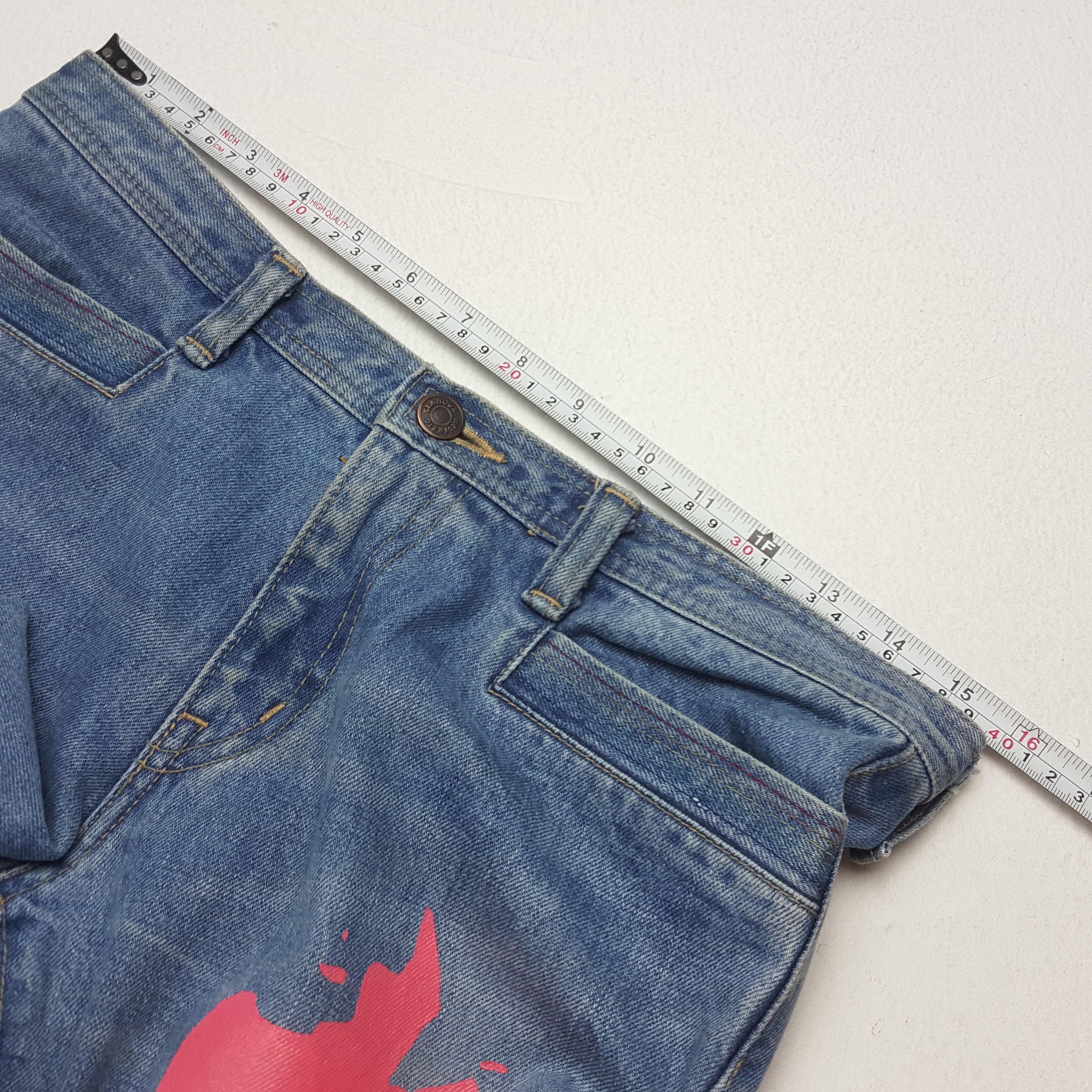 Hysteric Glamour × Japanese Brand Vintage HYSTERIC GLAMOUR Japanese Brand Face Bootcut Jeans Size 31" - 7 Thumbnail