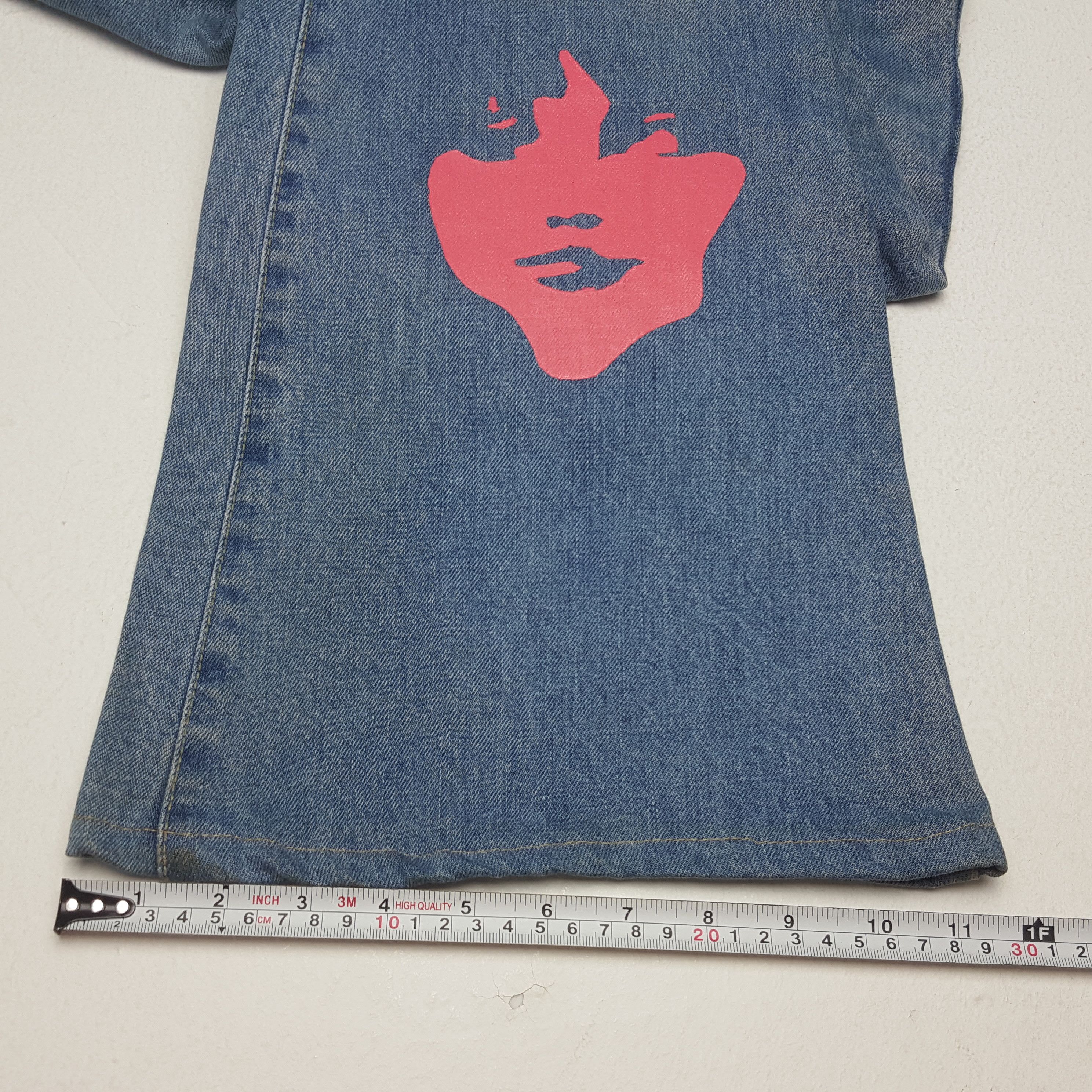 Hysteric Glamour × Japanese Brand Vintage HYSTERIC GLAMOUR Japanese Brand Face Bootcut Jeans Size 31" - 11 Thumbnail