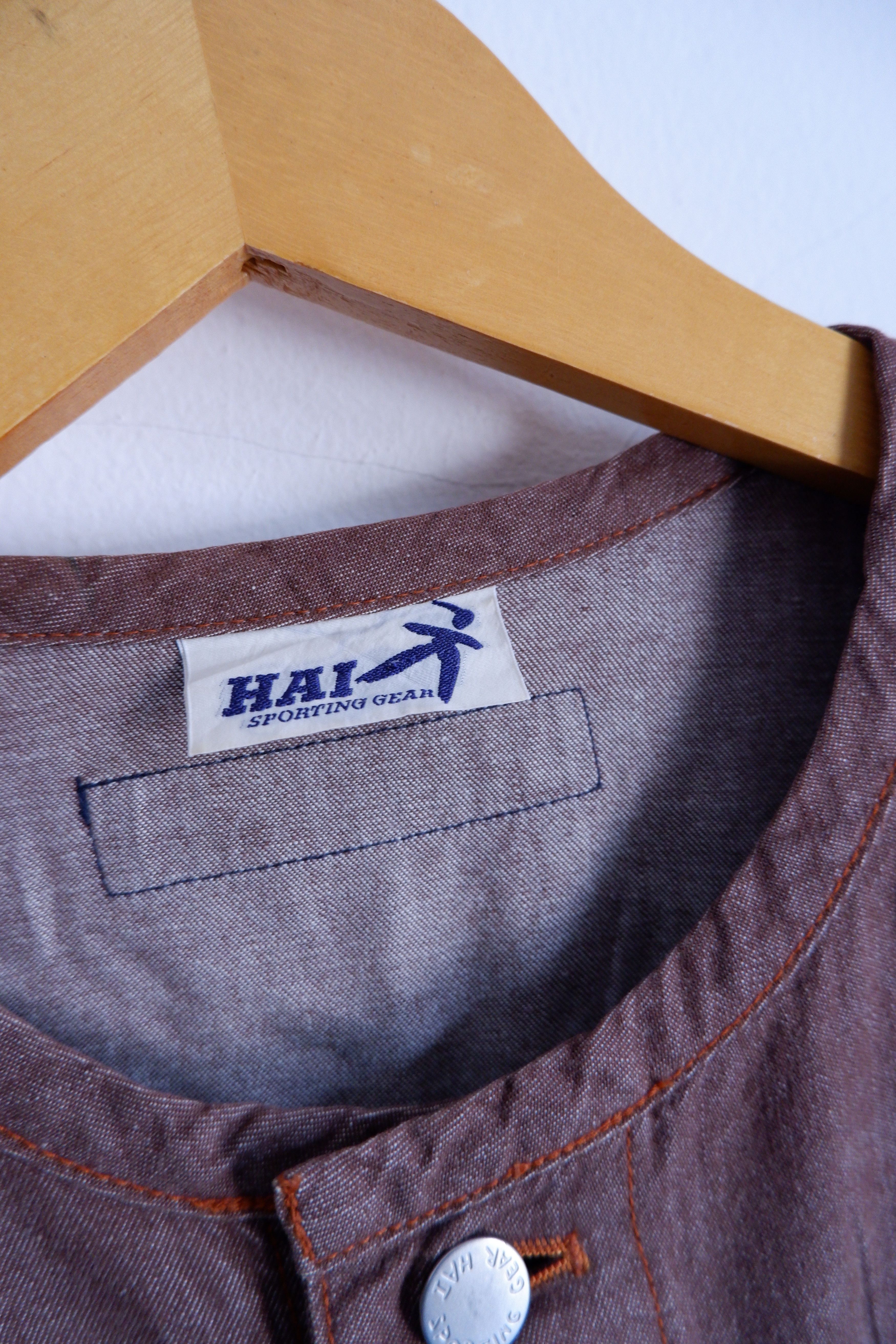 Hai Sporting Gear Vintage Hai Sporting Gear Cropped Denim Jacket Size M / US 6-8 / IT 42-44 - 7 Thumbnail