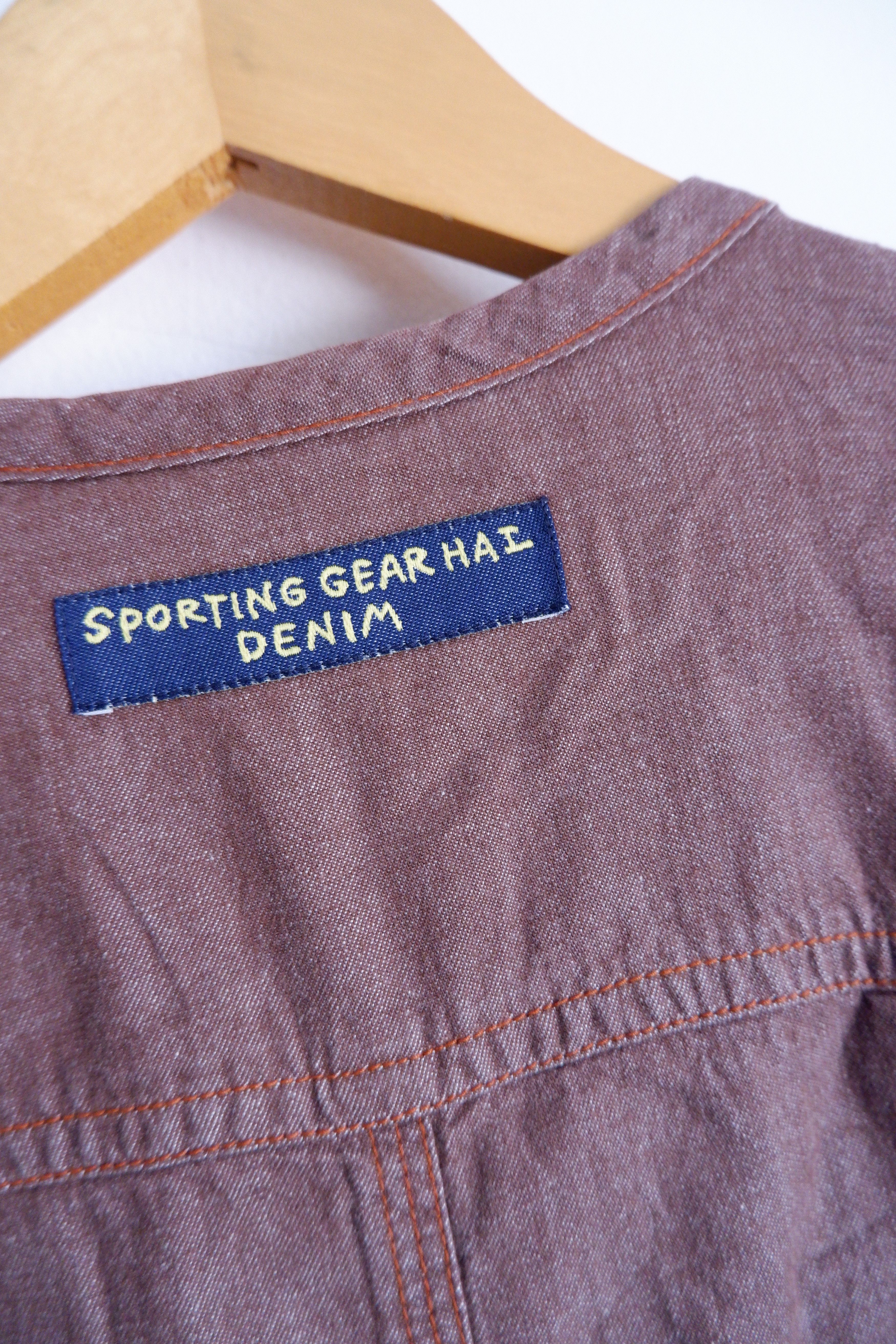 Hai Sporting Gear Vintage Hai Sporting Gear Cropped Denim Jacket Size M / US 6-8 / IT 42-44 - 6 Thumbnail