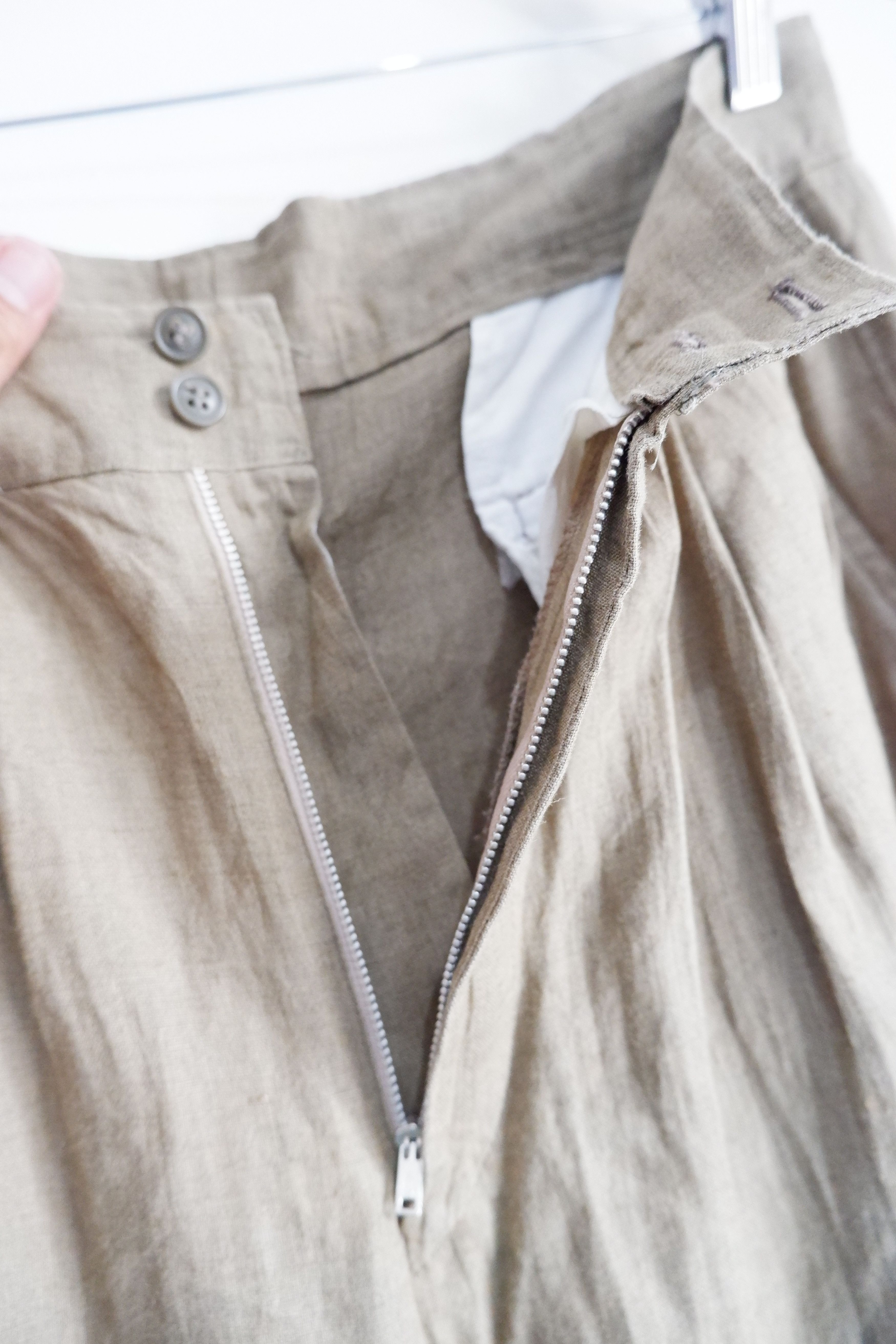 Japanese Brand Vintage My Taste Homme Linen Pants Size US 34 / EU 50 - 5 Thumbnail