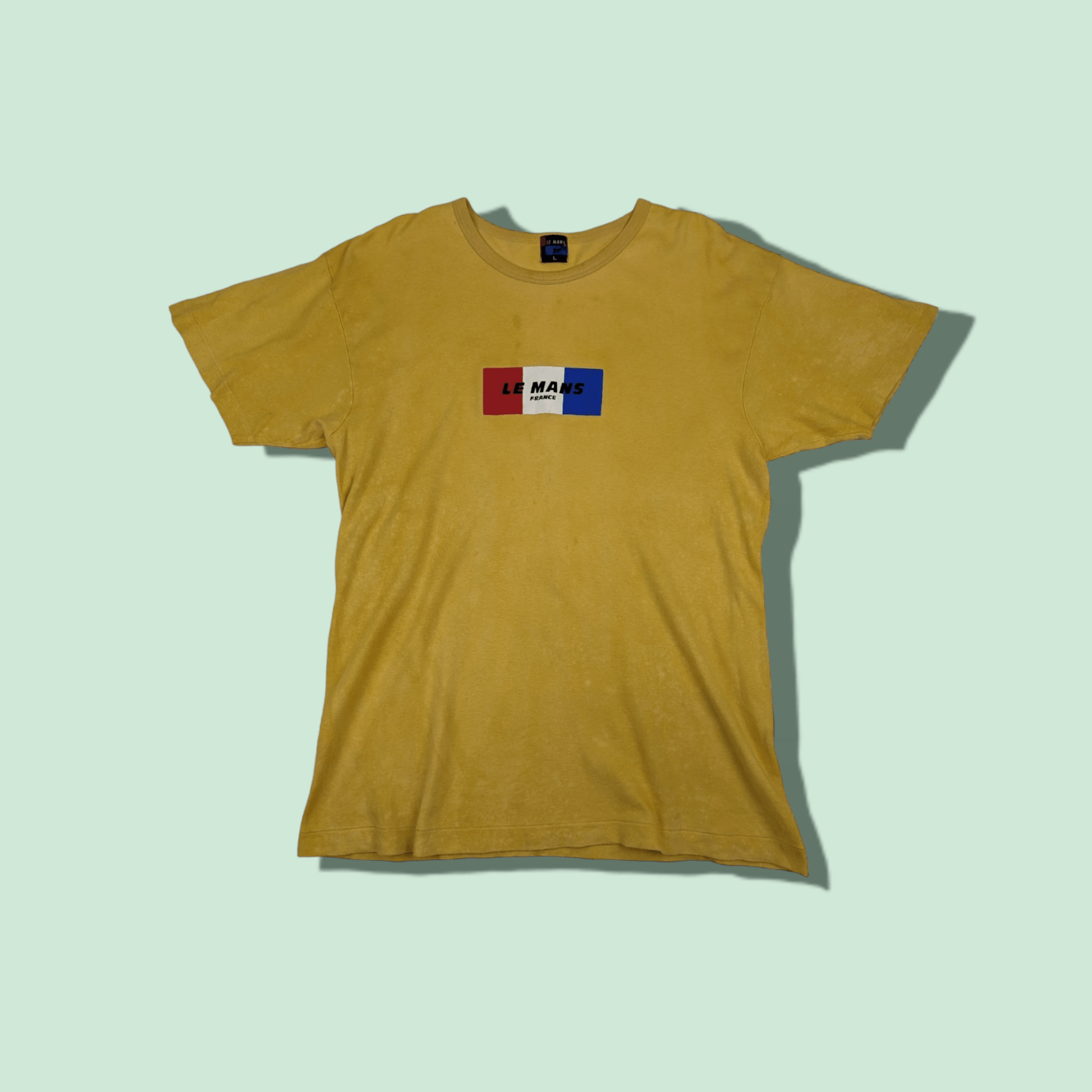 NASCAR × Vintage Vintage 90's LE MANS Sport Car Race T-Shirt Single Stitches Size US L / EU 52-54 / 3 - 1 Thumbnail