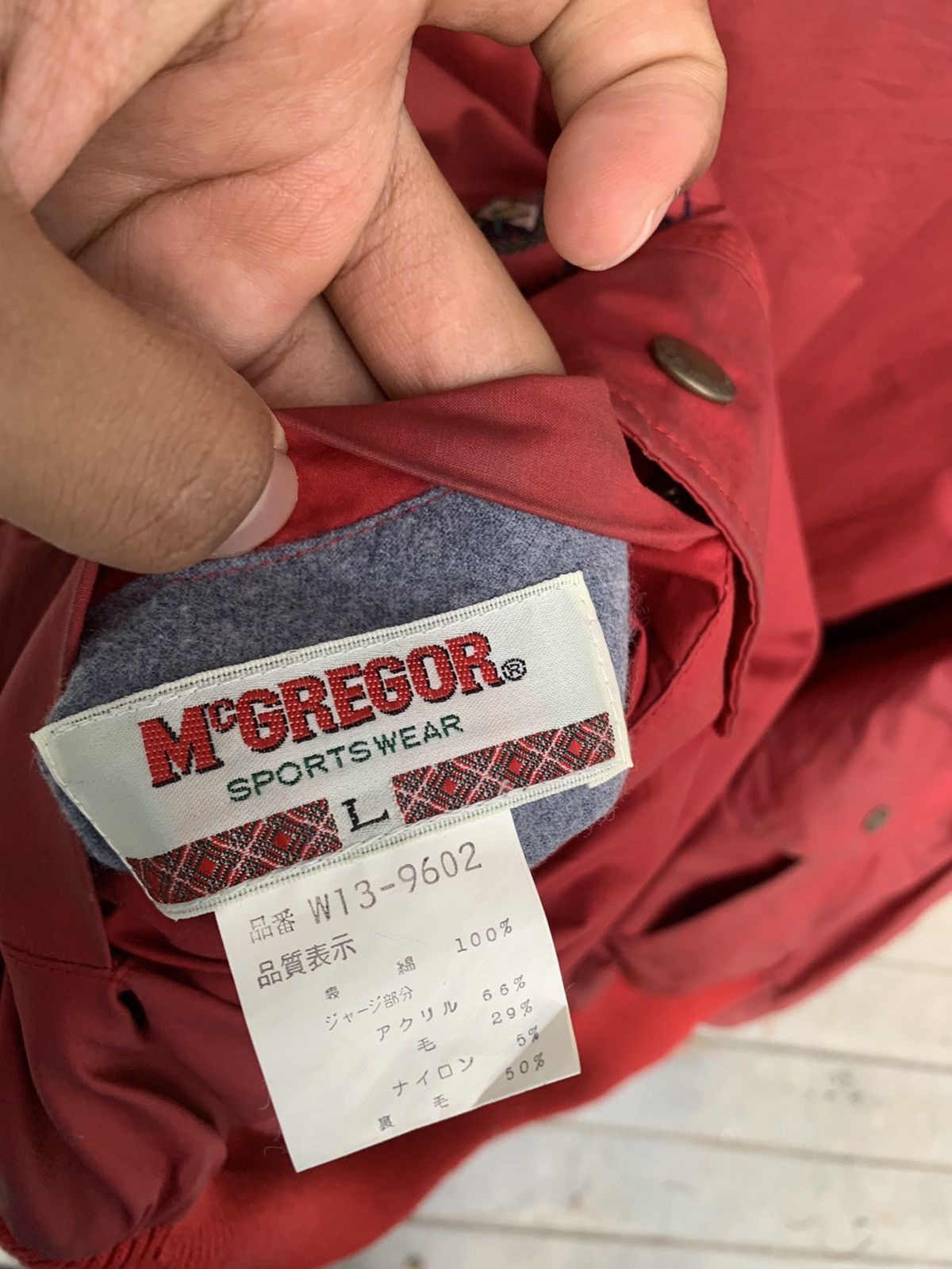 Vintage Mc.Gregor Wool Blend Turtleneck Bomber Jacket